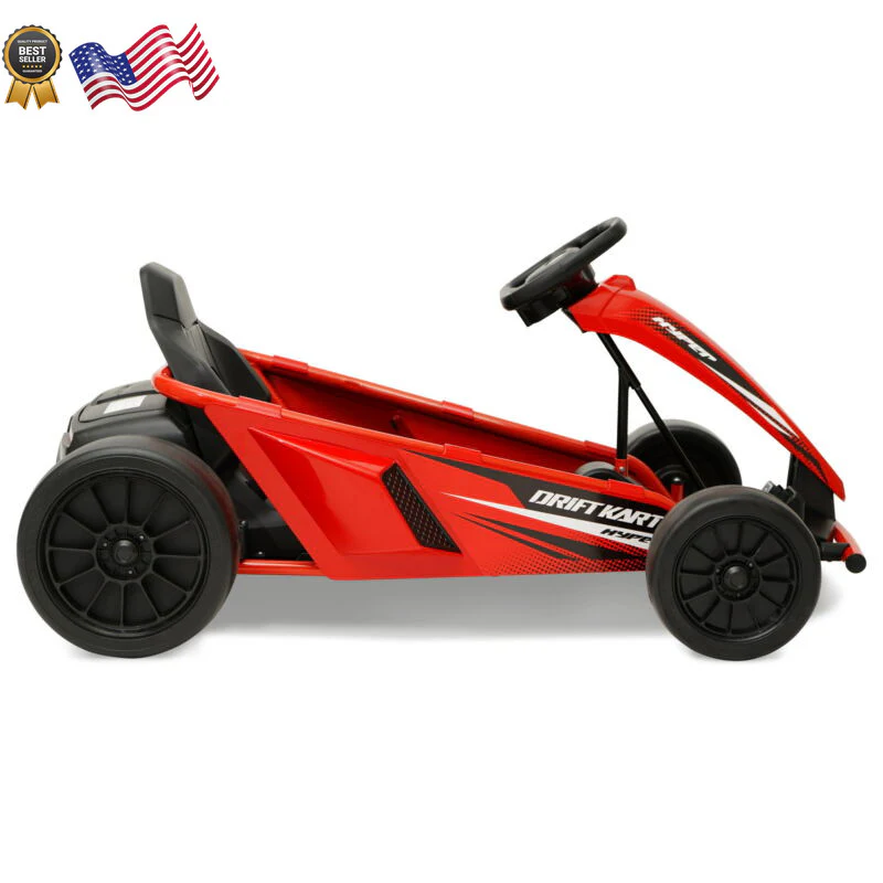 24V Red Drifting Go-Kart Ride-On Toy for Kids - Image 4