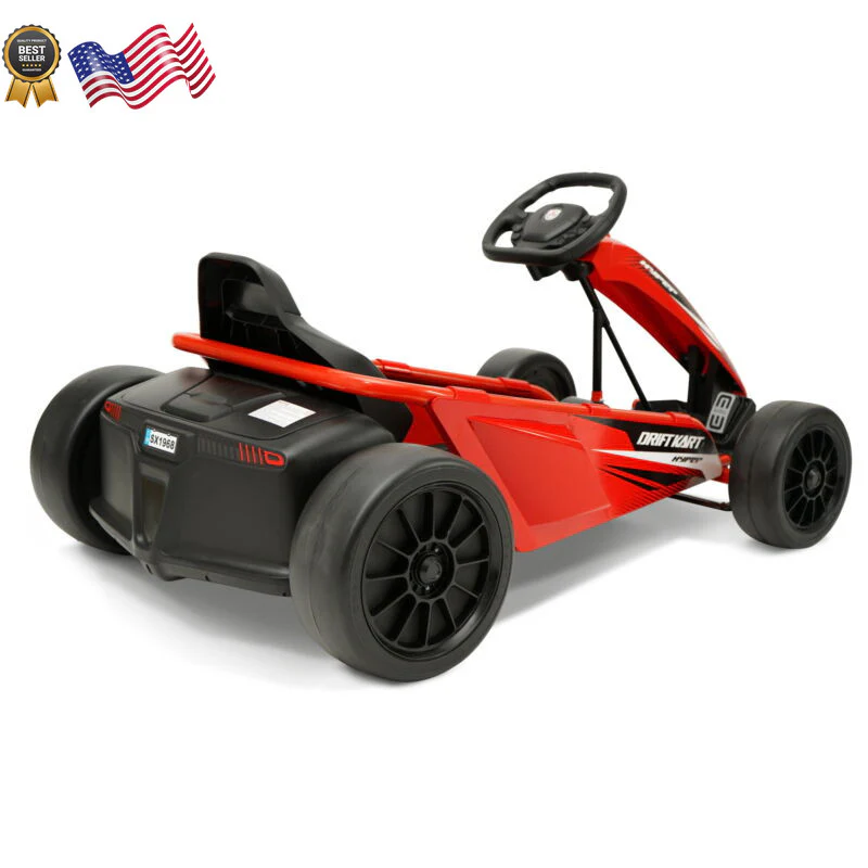 24V Red Drifting Go-Kart Ride-On Toy for Kids - Image 5