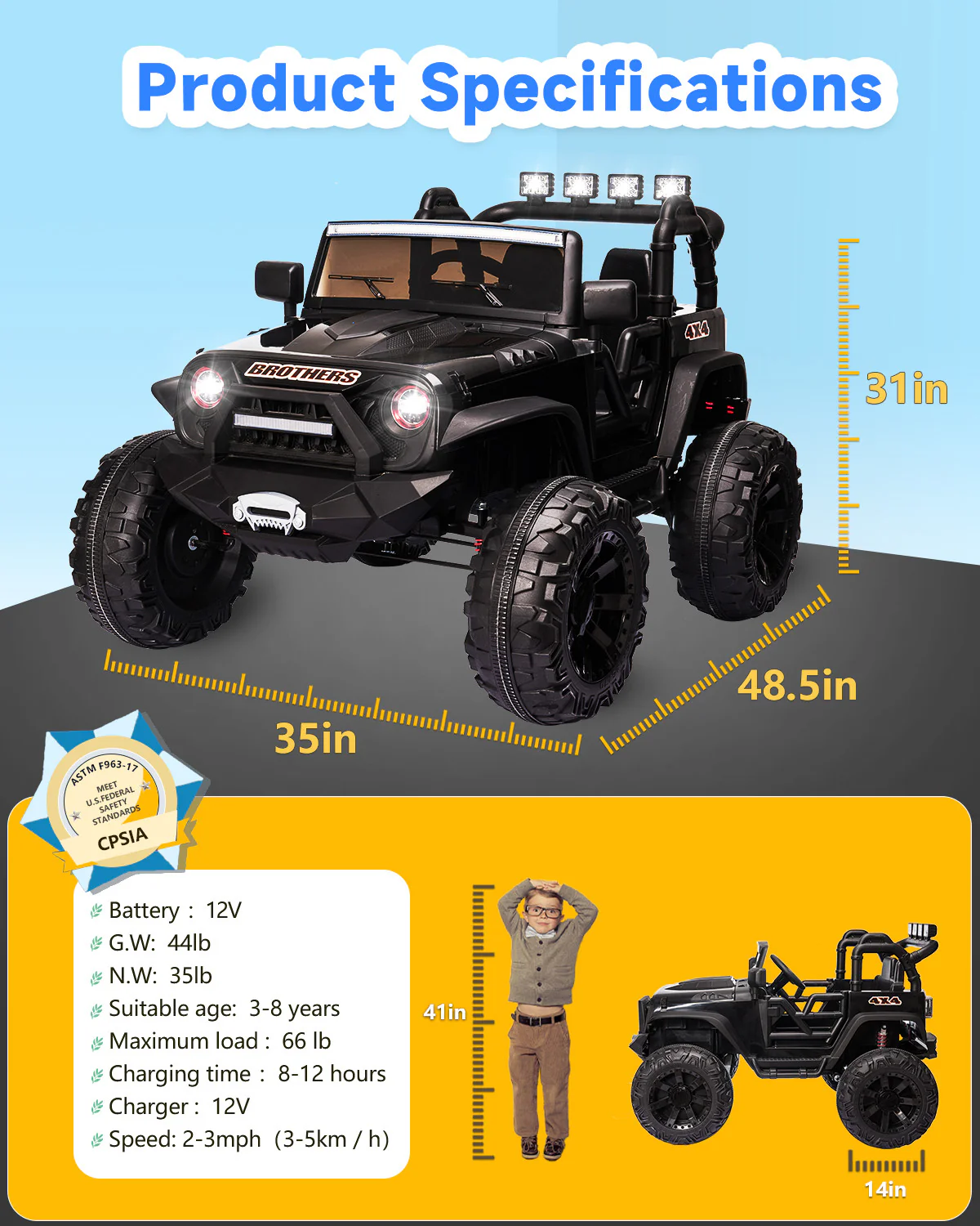 24V Electric Kids Car with 2.4G Remote Control and 4x200W Powerful Motors - Image 10