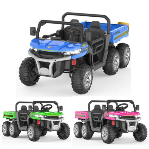 24V Electric Children's Ride-On Truck Toy Battery-Operated Two-Seater Bluetooth Lights Plaything - Image 2