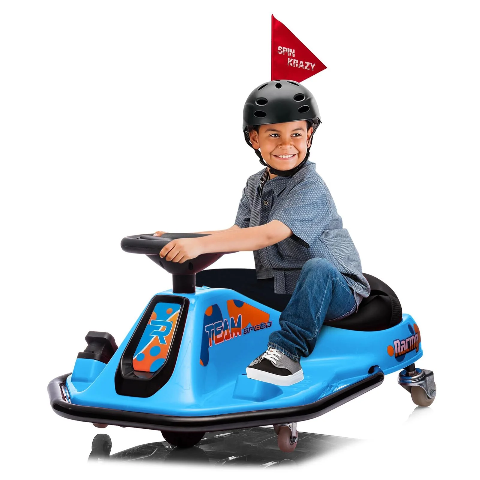 24V Electric Drift Go-Kart with High/Low Speed and 360-Degree Spin Ride - Image 27