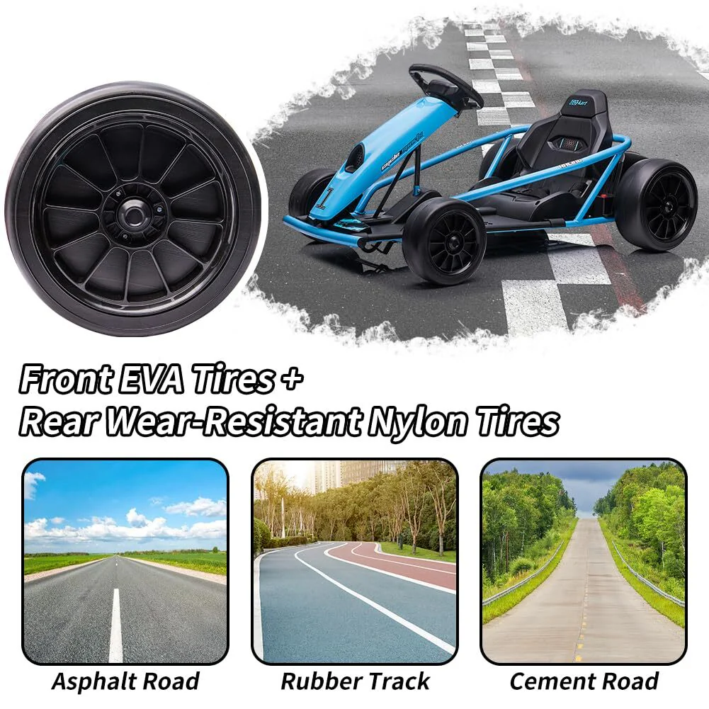 24V Electric Go-Kart for Kids with Drift Circling and Built-In Music - Image 13