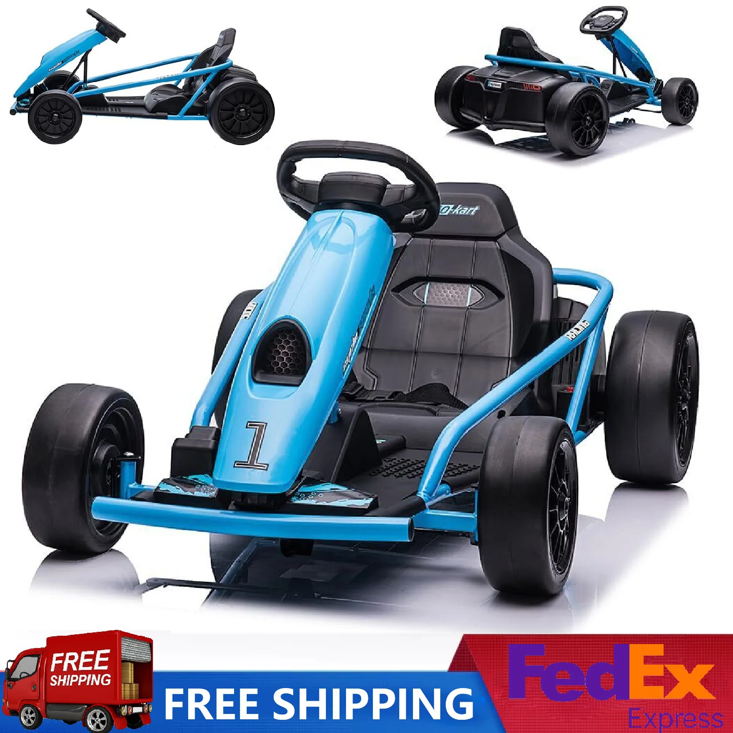 24V Electric Go-Kart for Kids with Drift Circling and Built-In Music - Image 6