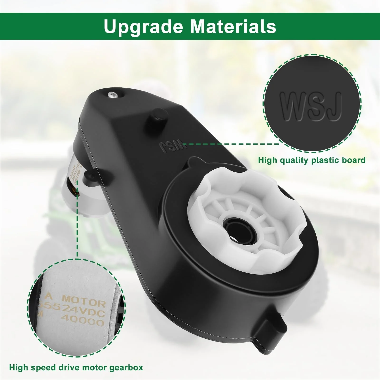 24V High-Speed Motor Gearbox for Kids Ride-On Vehicle, 40000RPM Performance Upgrade - Image 4