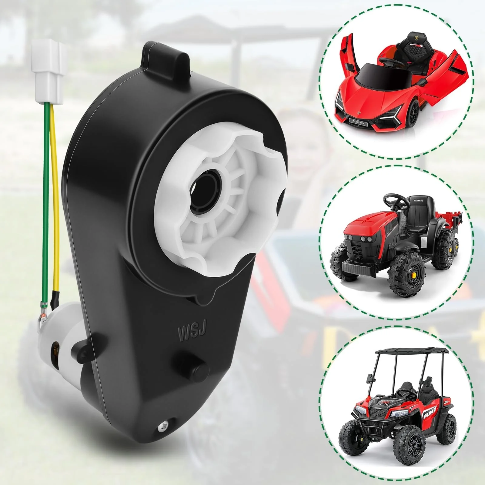 24V High-Speed Motor Gearbox for Kids Ride-On Vehicle, 40000RPM Performance Upgrade - Image 7