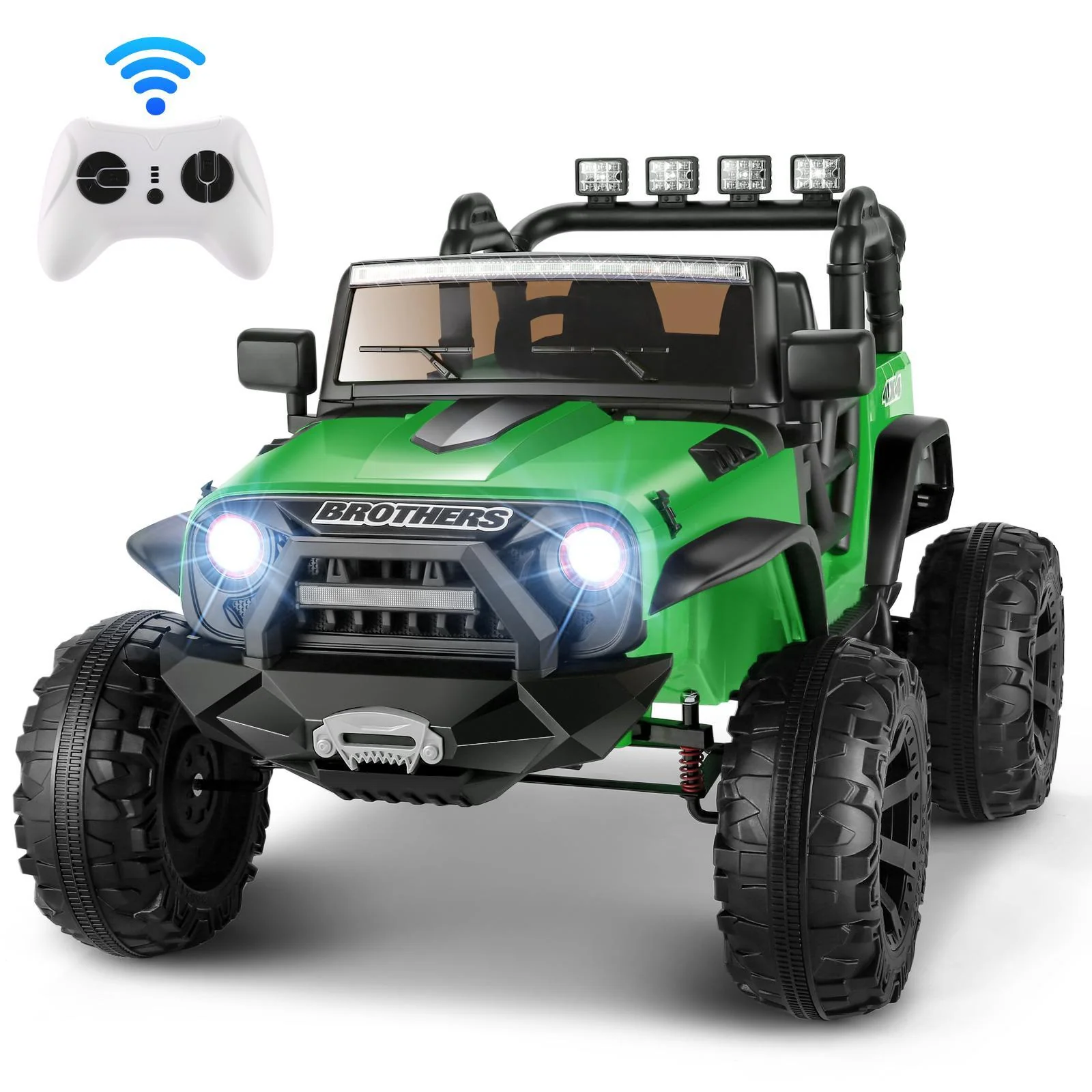 24V Electric Ride-On Jeep Truck for Kids 2-Seater with Remote Control - Image 21
