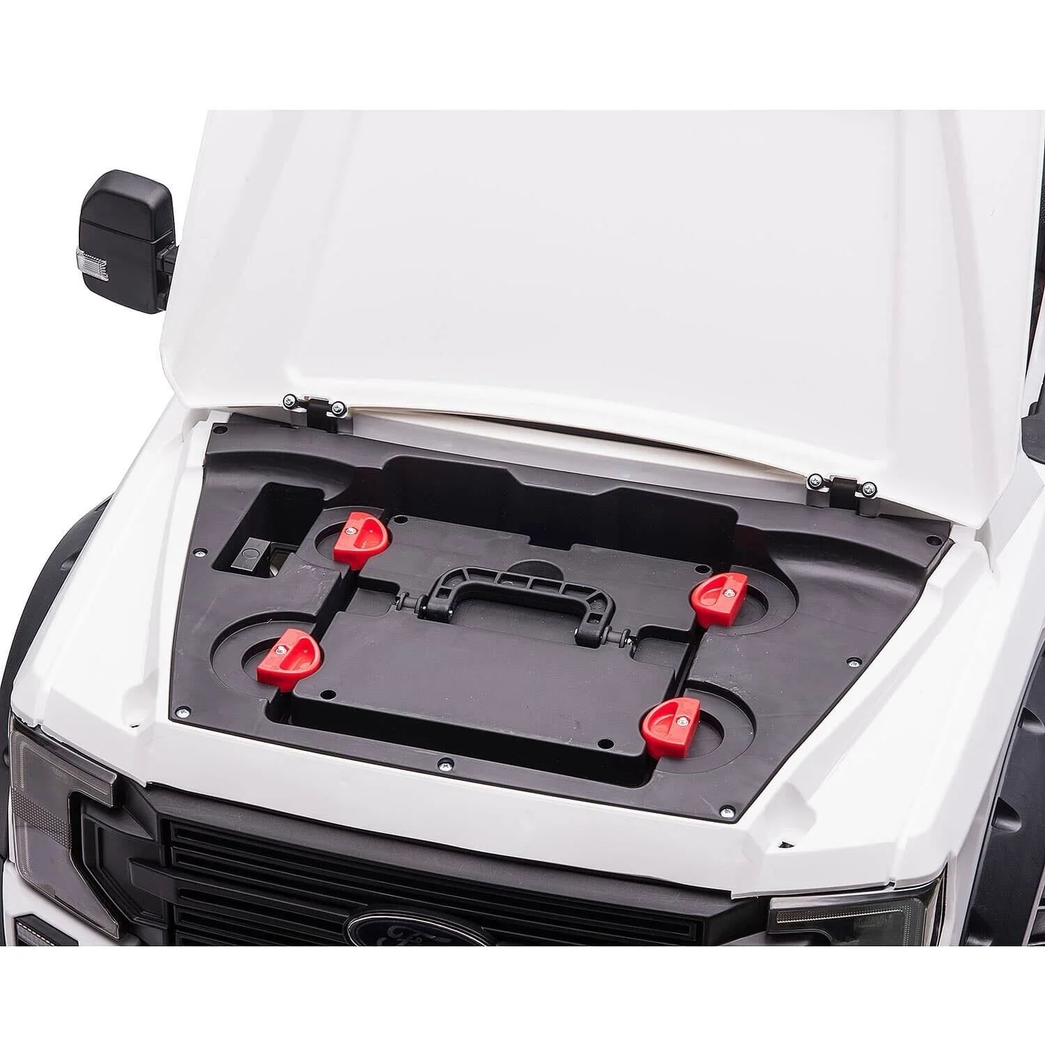 24V FORD F450 SPECIAL EDITION CHILDREN'S ELECTRIC VEHICLE TRUCK DOUBLE SEATER HEADLIGHTS WITH REMOTE CONTROL - BLACK - Image 12