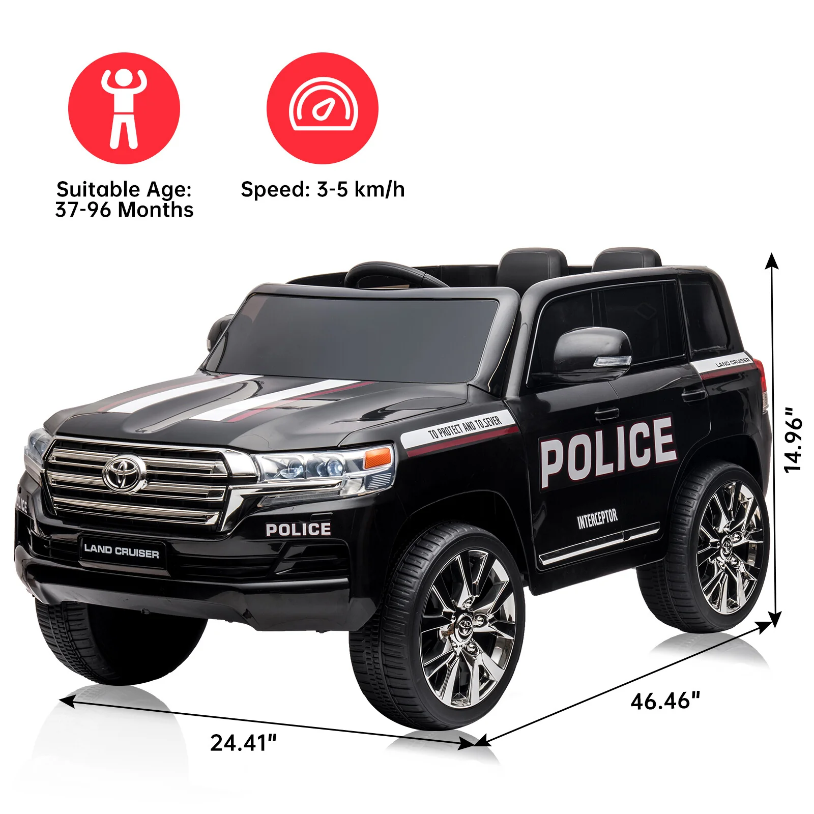 24V 4x4 Off-Road Electric Four-Wheel Drive Children's Ride-On Vehicle - Image 10