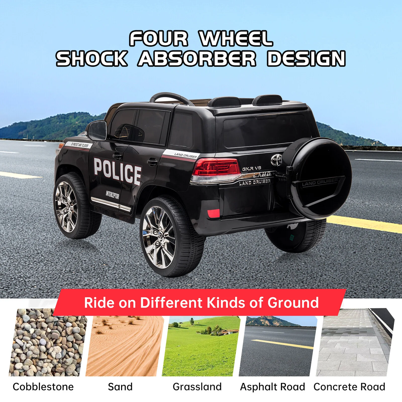 24V 4x4 Off-Road Electric Four-Wheel Drive Children's Ride-On Vehicle - Image 11