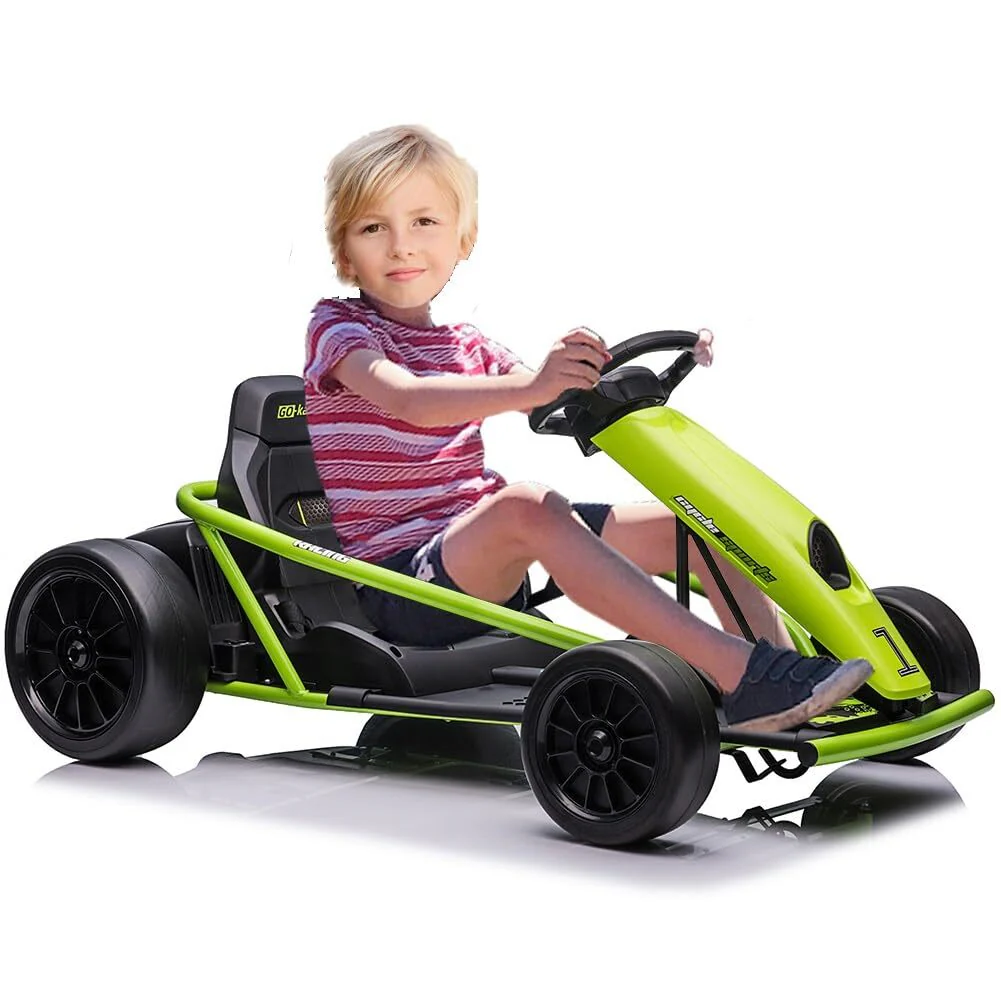 24V Go Kart Ride-On Toy for Kids 8-12 Years with Dual 300W Powerful Motors - Image 5