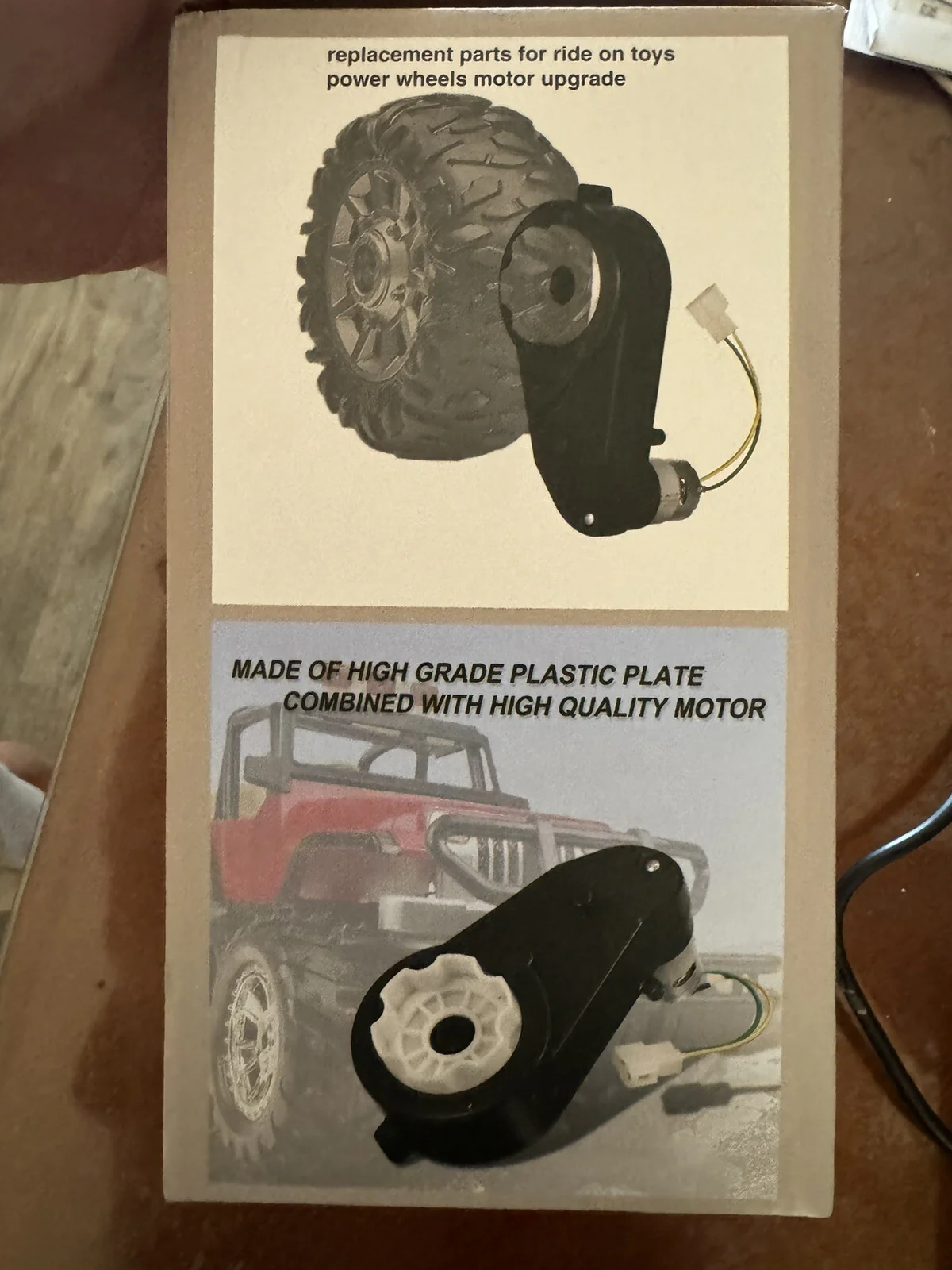 24V High Torque Gearbox with 30000RPM Motor for Powered Wheels - Image 3