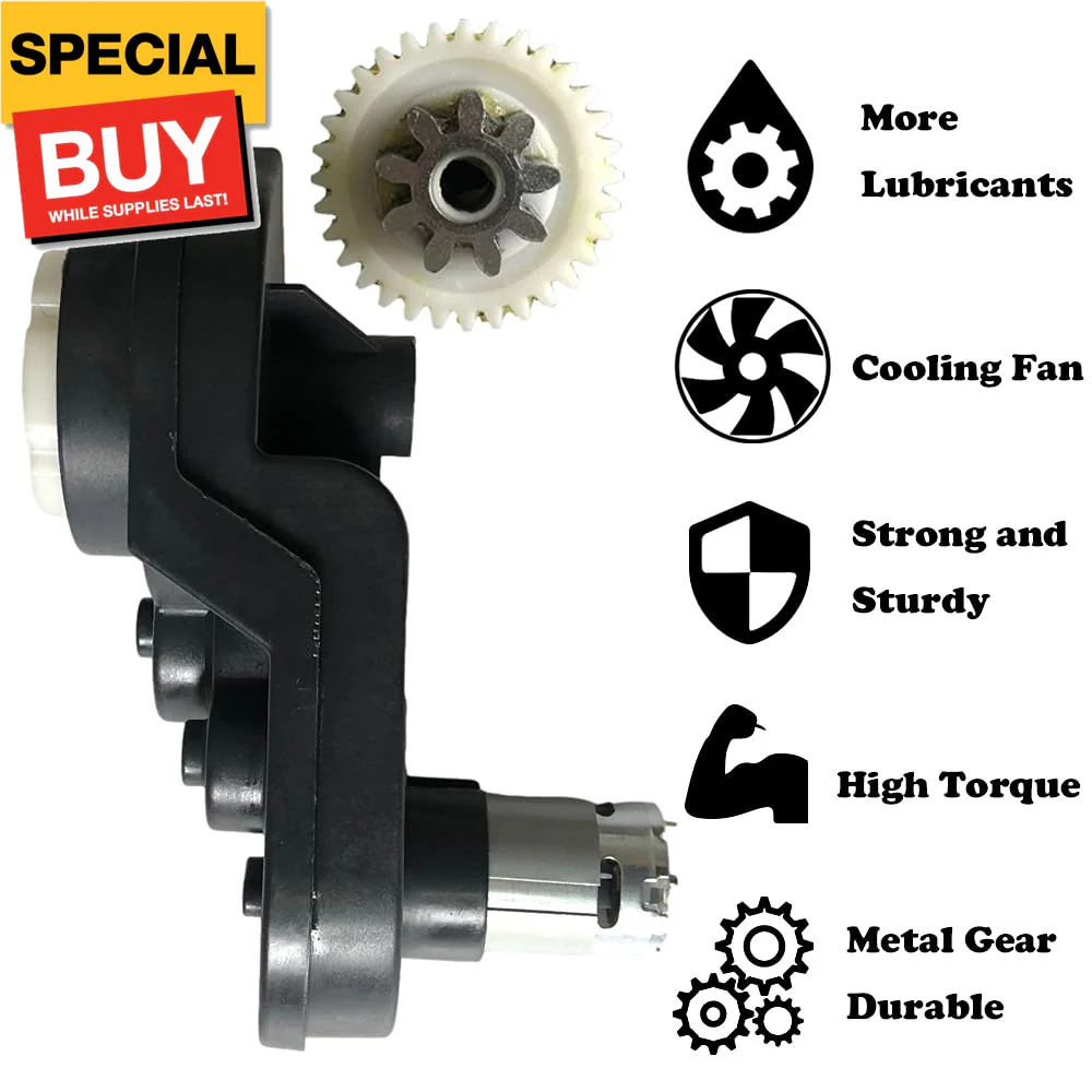 24V High Power Gearbox for Power Wheels with High Torque 24V Motor 30000RPM - Image 2