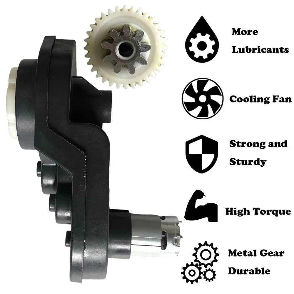 24V High Torque Gearbox for Power Wheels with 30000RPM Motor - Image 2