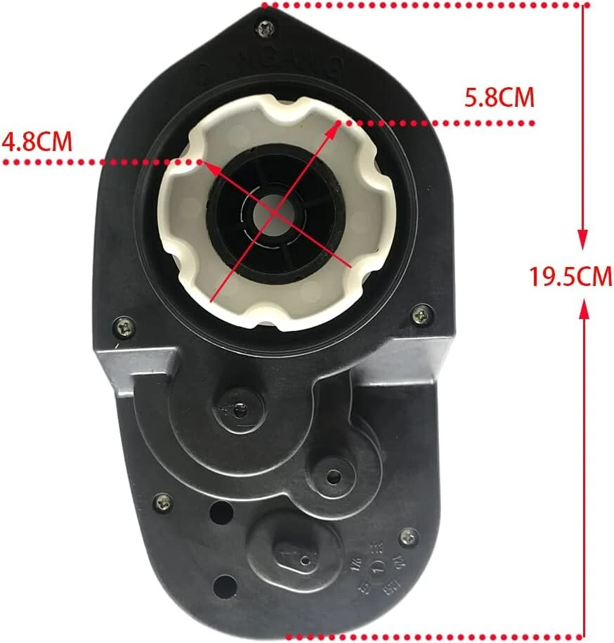 24V High Torque Gearbox for Power Wheels with 30000 RPM Motor - Image 4