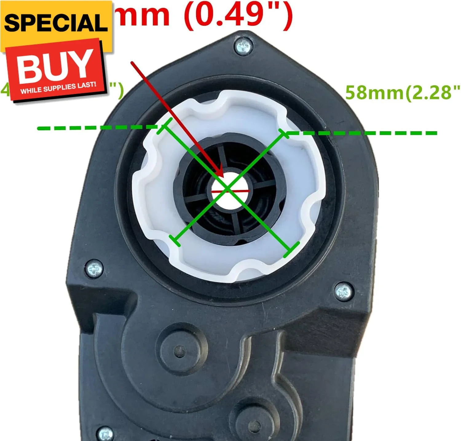 24V High Power Gearbox for Powered Wheel with 30000RPM High Torque Motor - Image 2