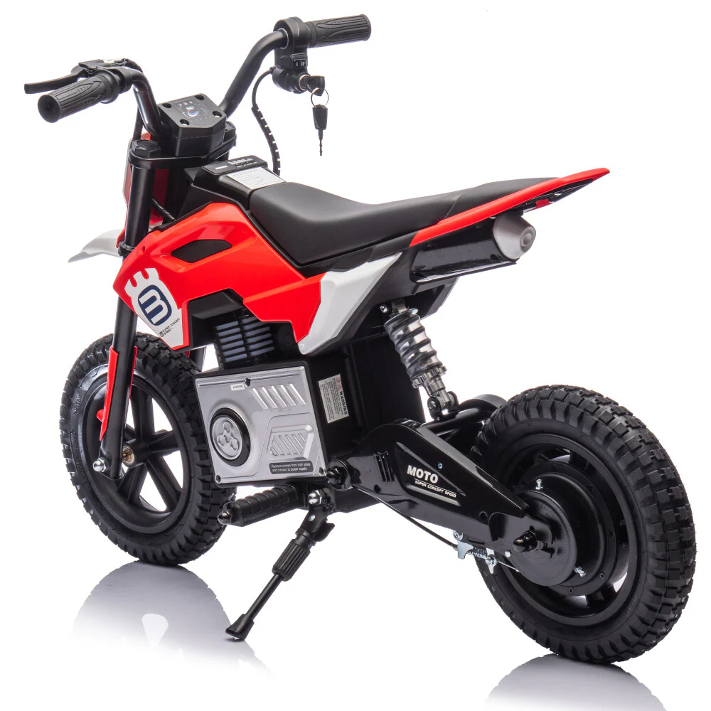 24V 200W Electric Motocross Ride-On Motorcycle, 3.1–9.3 MPH, Ages 5–15 - Image 21
