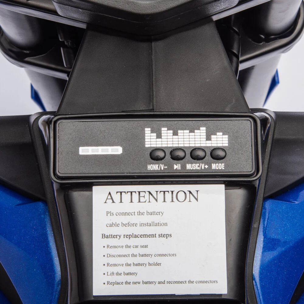 24V 200W Electric Motocross Ride-On Motorcycle, 3.1–9.3 MPH, Ages 5–15 - Image 5