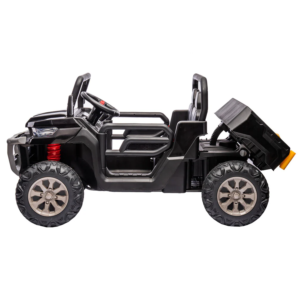 24V 2-Seat Kids Ride-On Truck with Remote Control 400W Powerful Motor Toy Car - Image 3