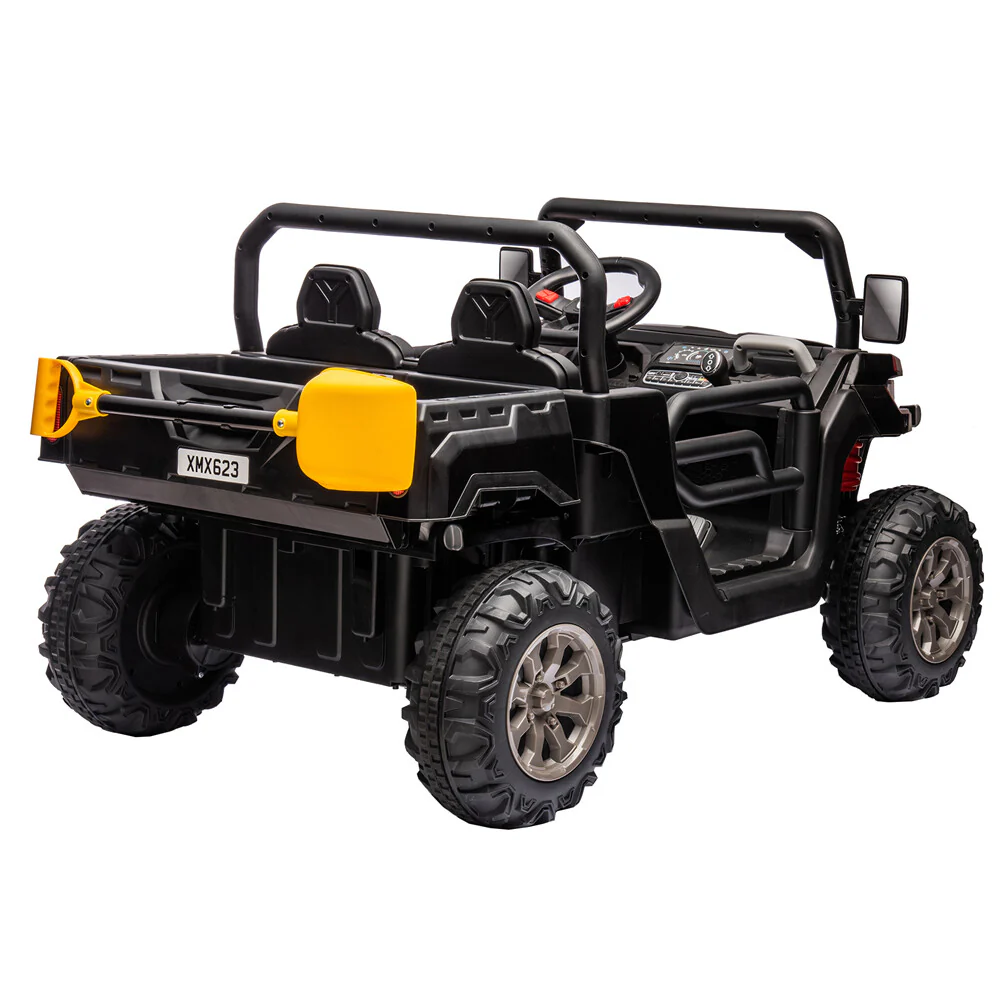 24V 2-Seat Kids Ride-On Truck with Remote Control 400W Powerful Motor Toy Car - Image 6