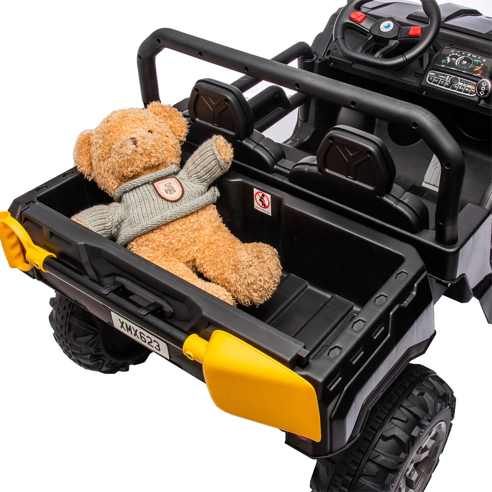 24V Kids Ride-On Truck with Remote Control, 2-Seater, 400W Powerful Motor - Image 9