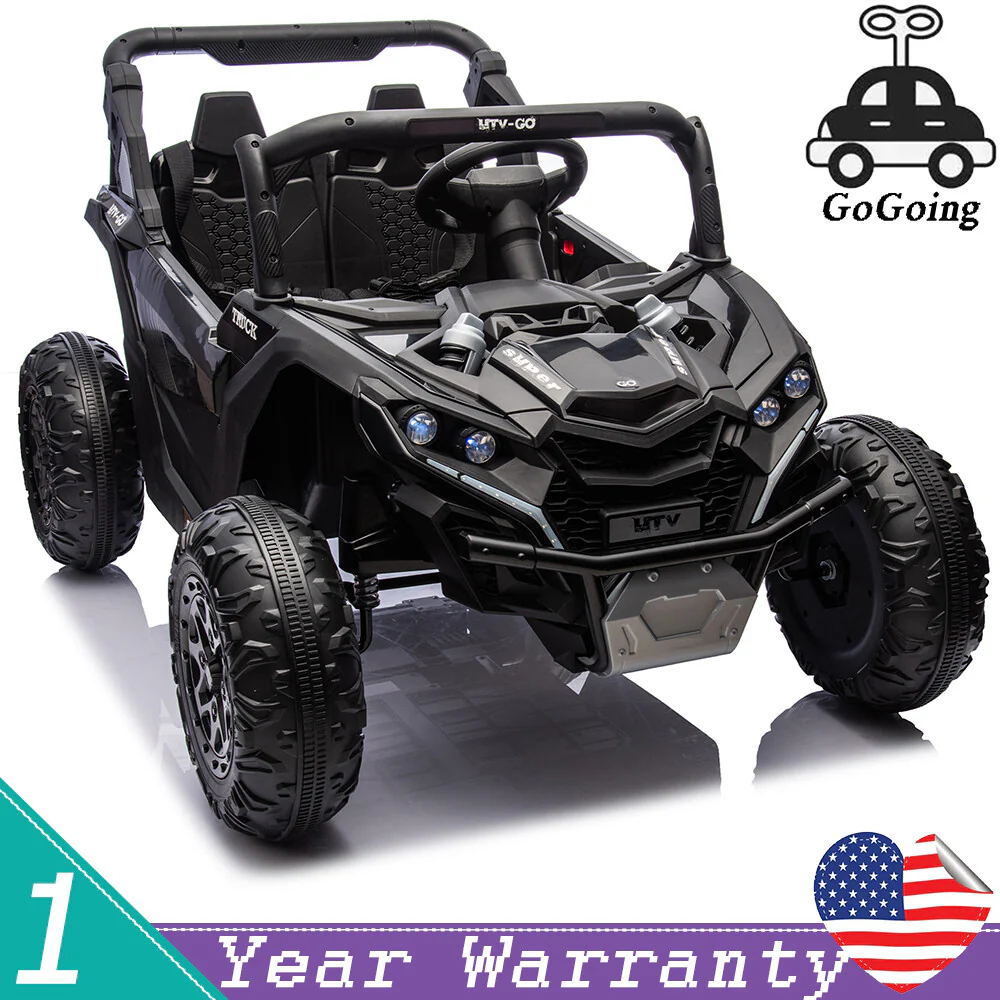 24V 2-Seater Kids Ride-On UTV with Remote Control Toy Car, Speeds 2.5-3.7 MPH for Ages 3+