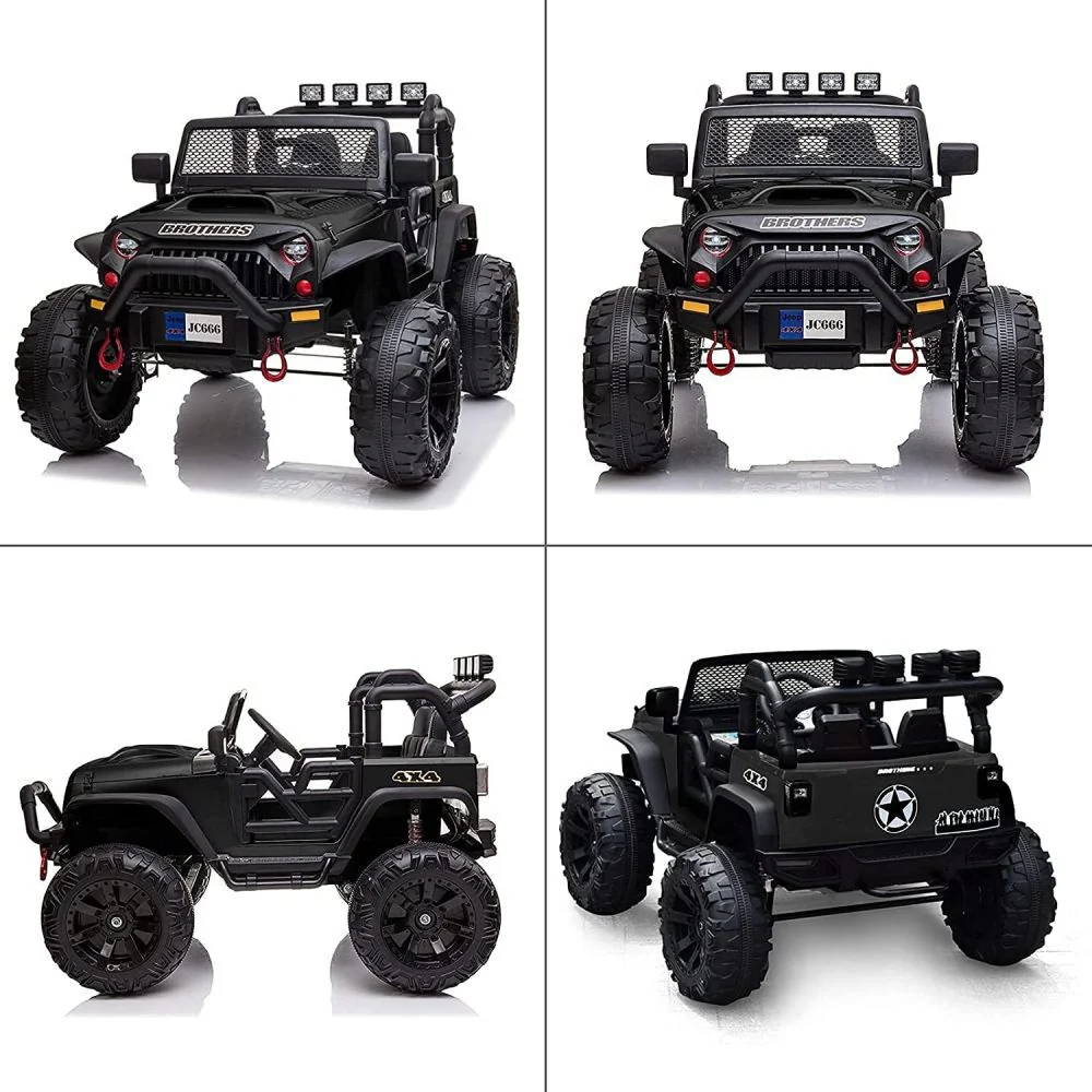 24V Kids 2-Seater Ride-On Truck with Remote Control, 9Ah Battery, 3 Speeds, Spring Suspension - Image 2