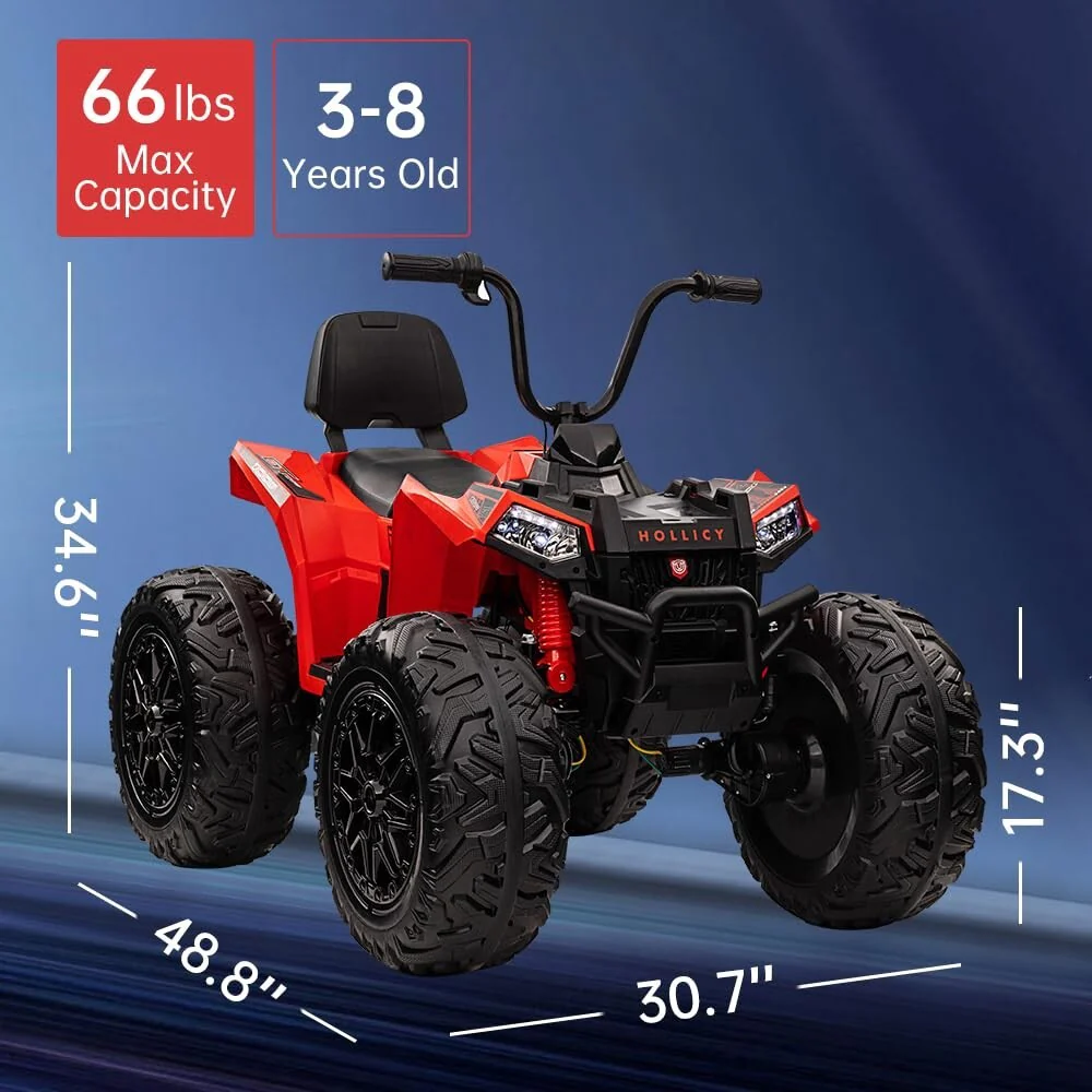 24V Kids 4WD ATV Quad with 320W Motor, 14AH Battery, EVA Tires, Metal Suspension, LED Lights, and Bluetooth Music - Image 28