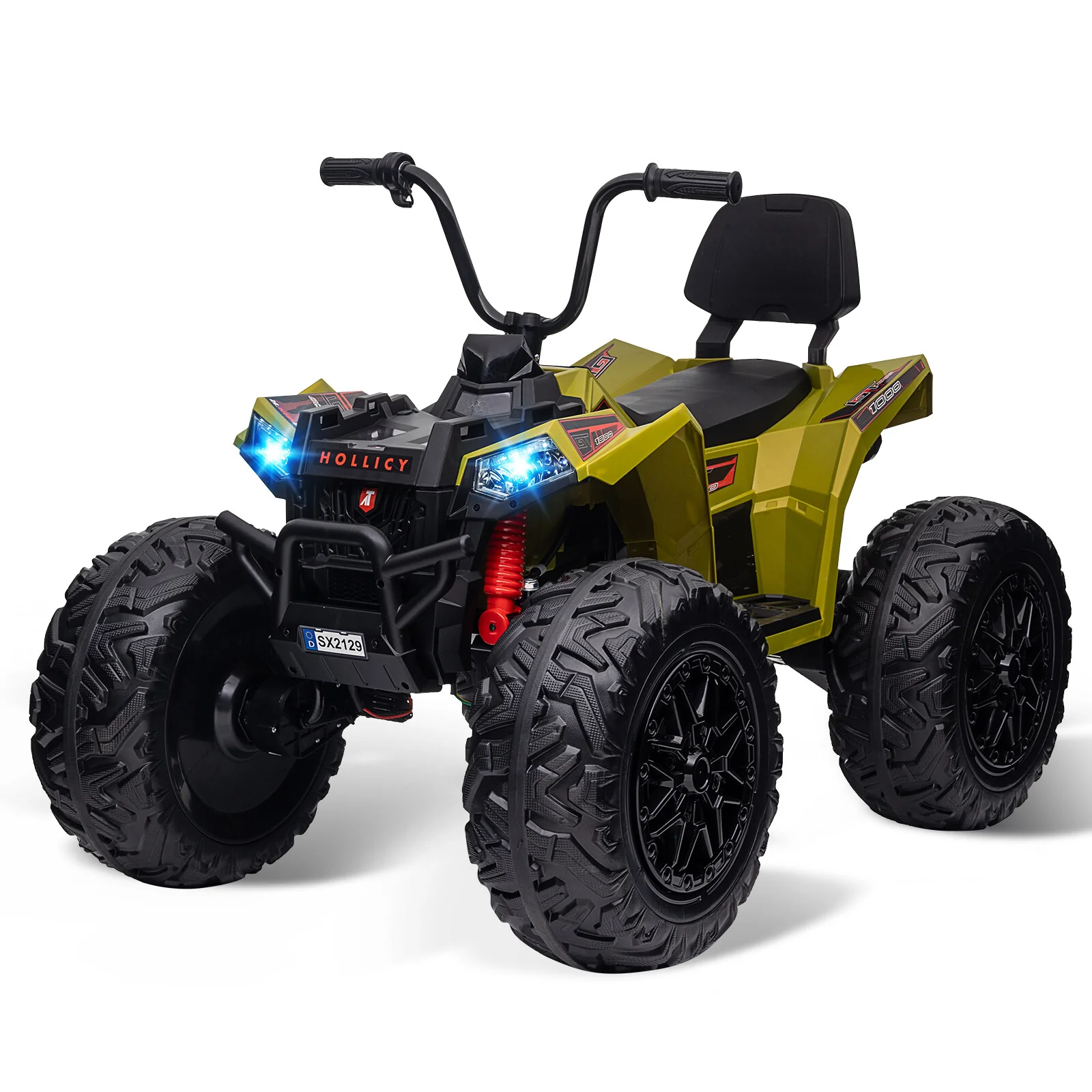 24V Kids 4WD Electric Ride-On ATV with EVA Tires and Accelerator Handle