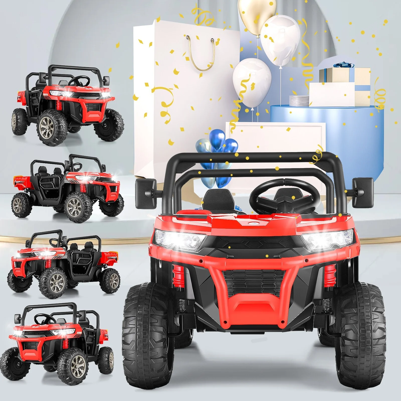 24V Battery-Powered Kids Electric Ride-On Toy with Parent Remote Control and 2 Seats - Image 20