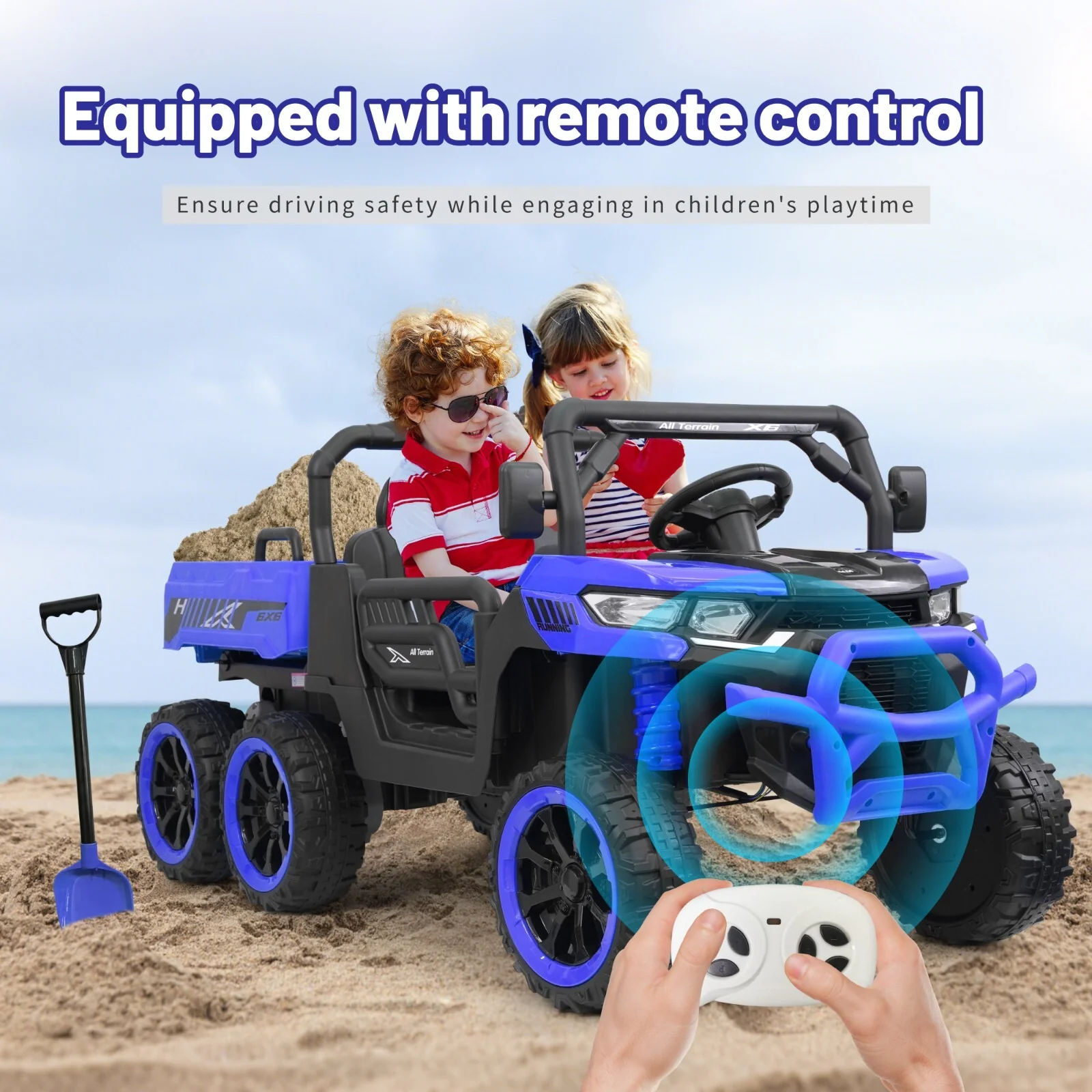 24V Kids Electric Ride-On Dump Truck with Battery Power and Remote Control - Image 2