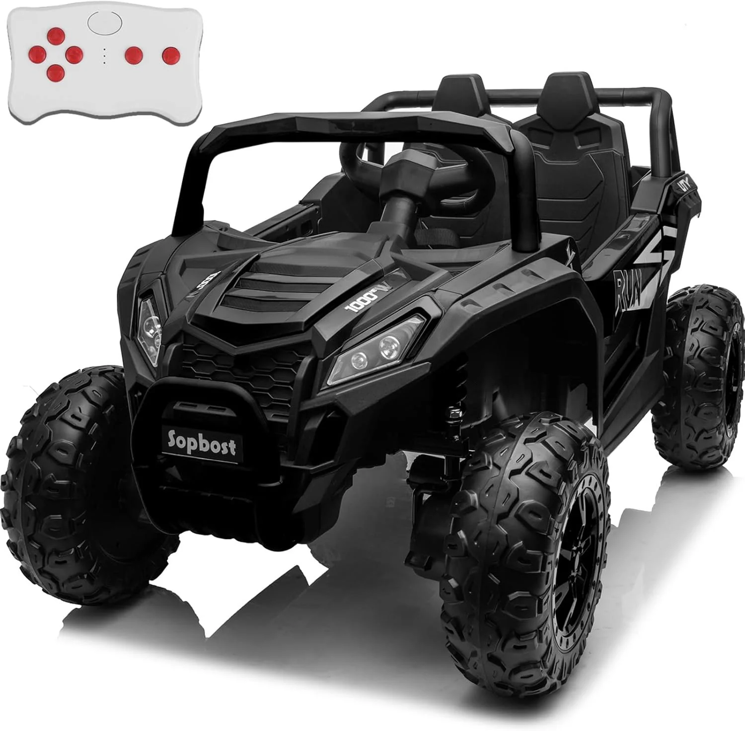 24V Kids Electric Side-by-Side UTV Ride-On Toy with Remote Control - Image 7