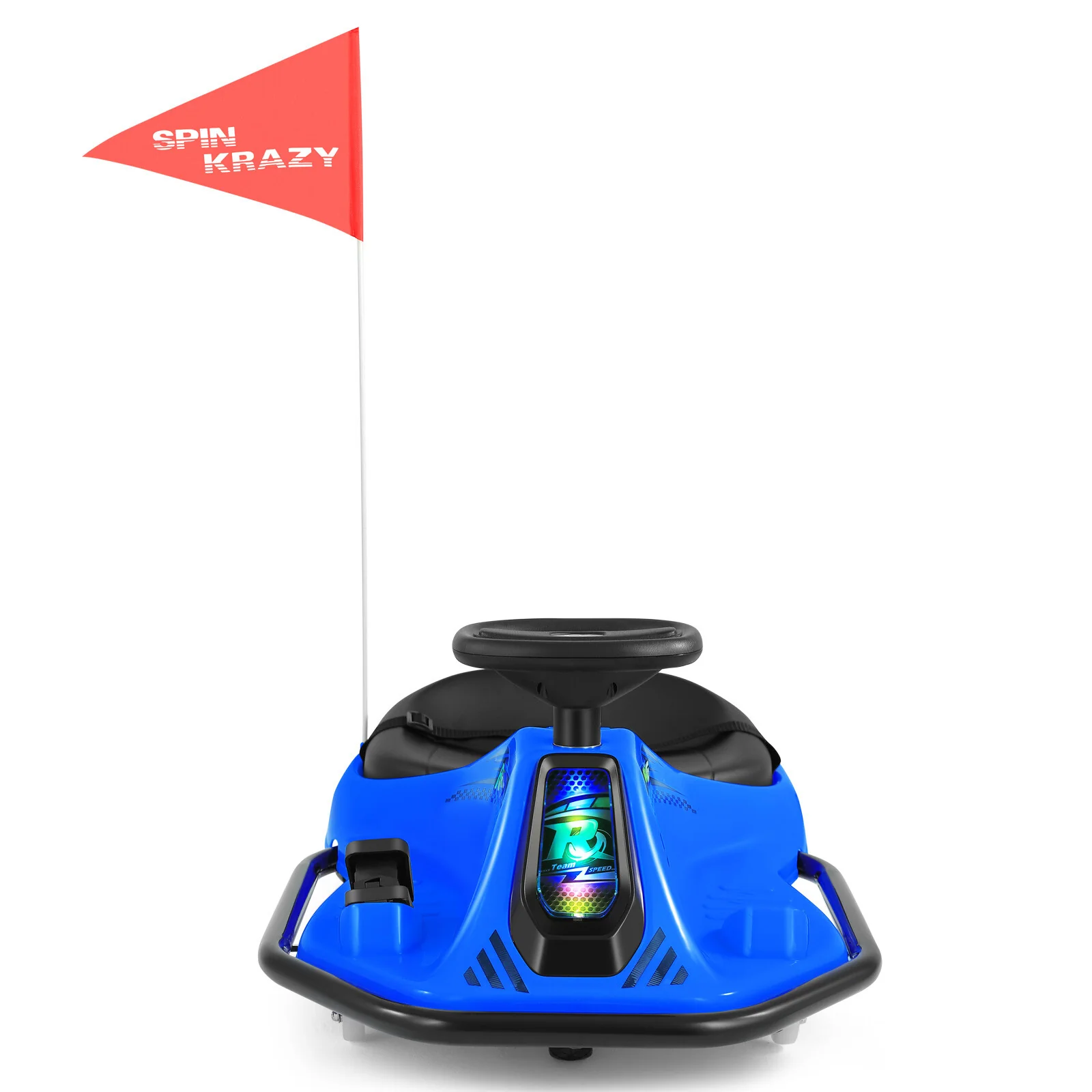 24V Kids Electric Drifting Go-Kart with 360-Degree Spin and Bluetooth Control Blue - Image 13
