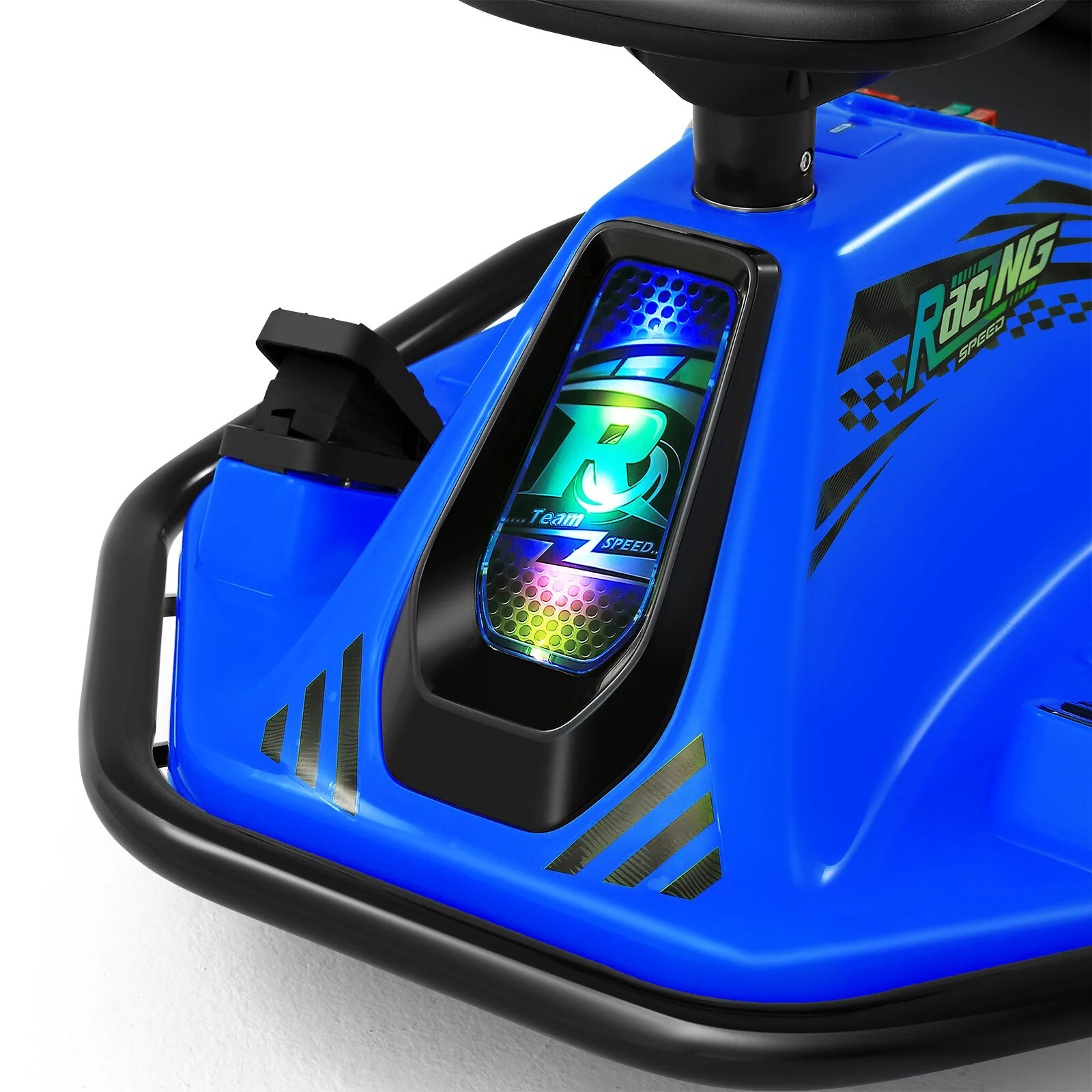 24V Kids Electric Drifting Go-Kart with 360-Degree Spin and Bluetooth Control Blue - Image 18