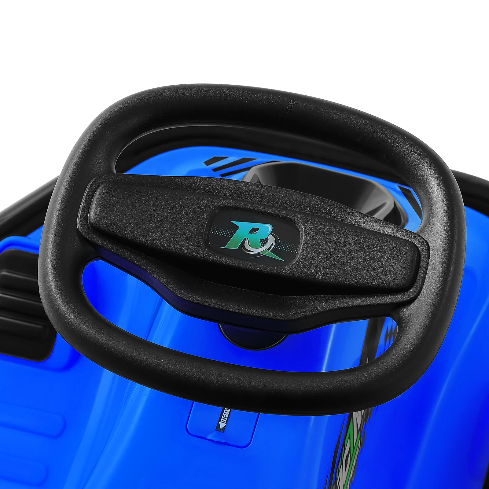 24V Kids Electric Drifting Go-Kart with 360-Degree Spin and Bluetooth Control Blue - Image 19