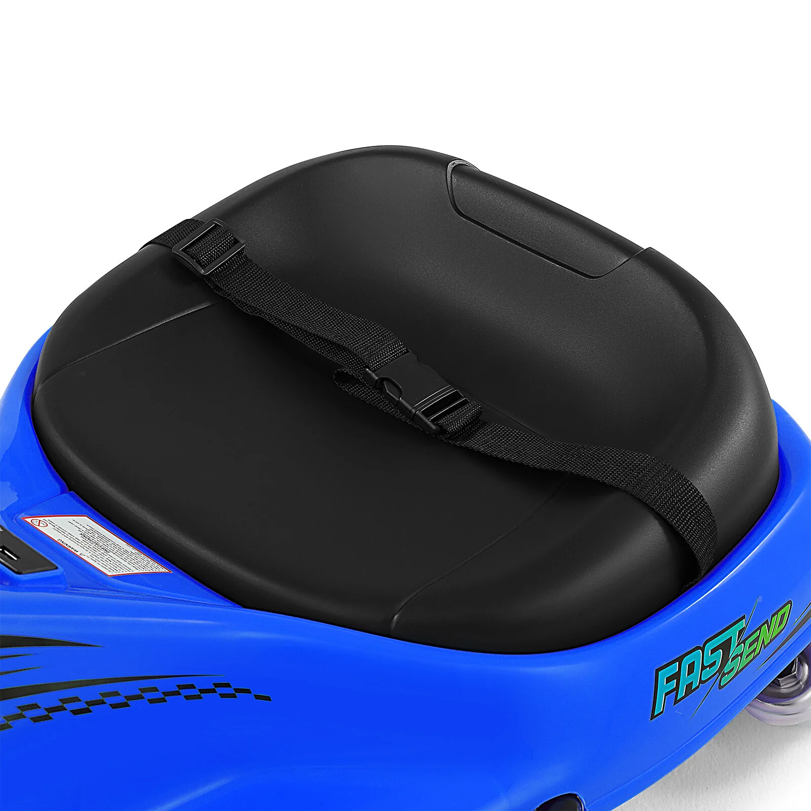 24V Kids Electric Drifting Go-Kart with 360-Degree Spin and Bluetooth Control Blue - Image 20