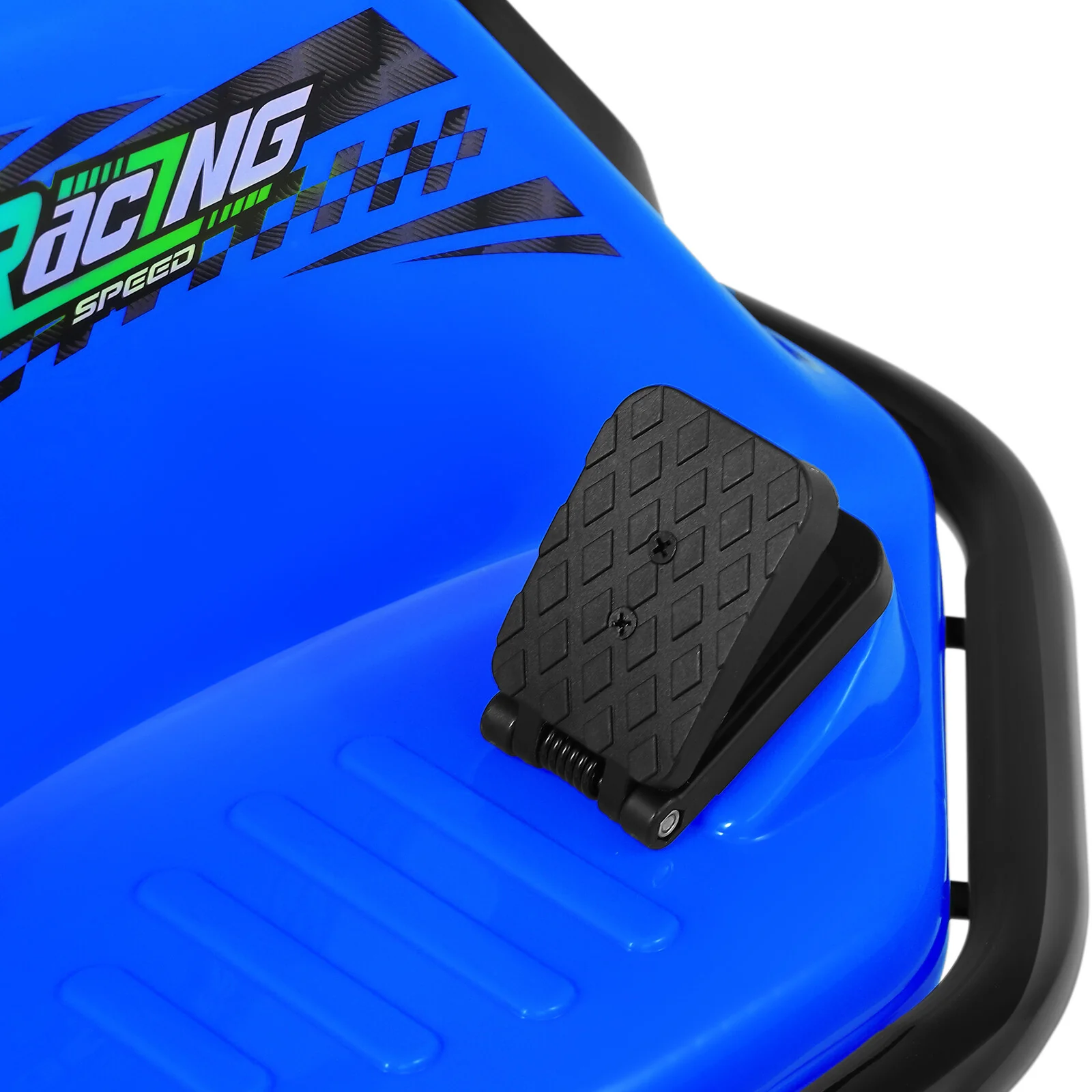 24V Kids Electric Drifting Go-Kart with 360-Degree Spin and Bluetooth Control Blue - Image 22