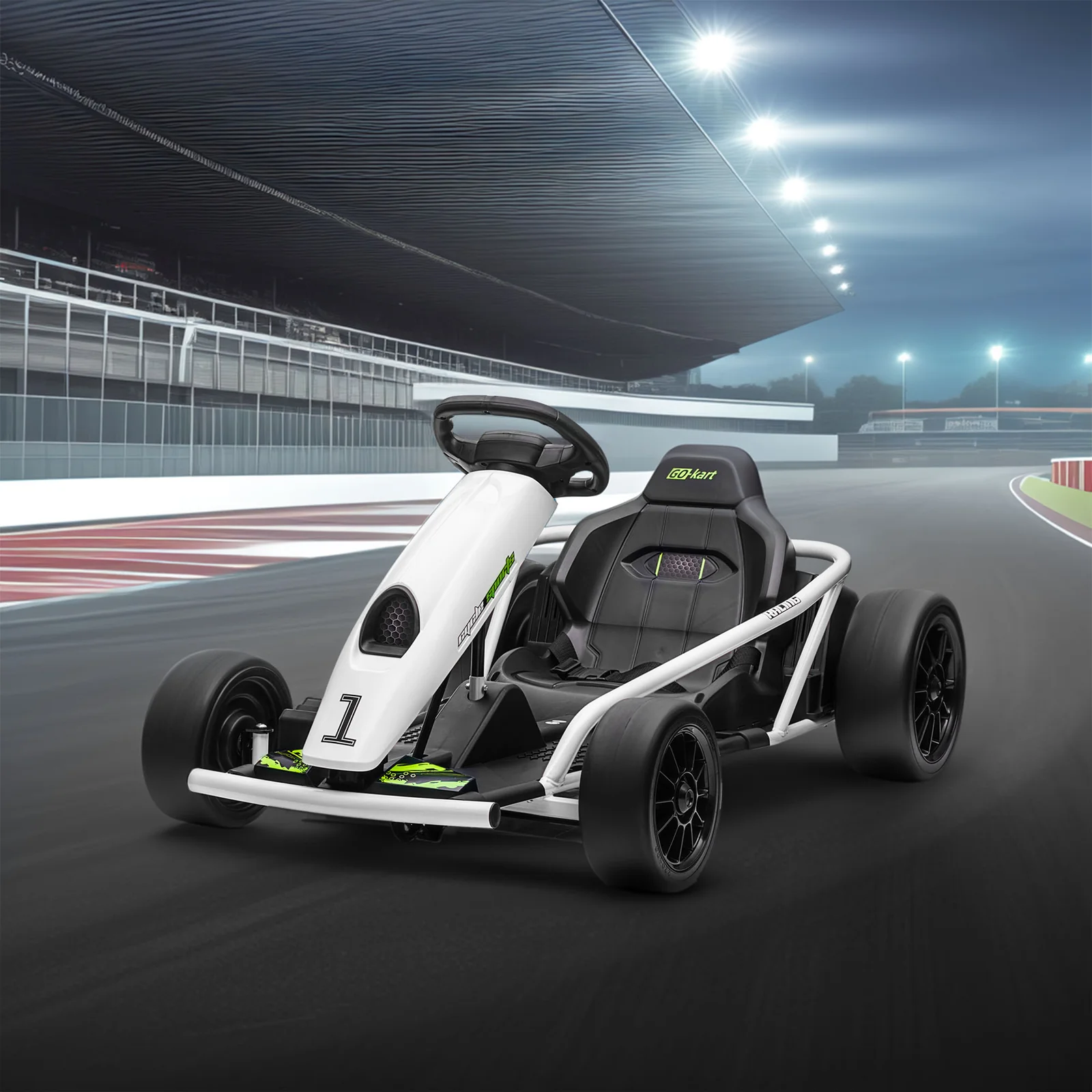 24V Kids Electric Ride-On Go Kart with Drift and 2 Speeds for Boys and Girls Ages 8-12 - Image 10