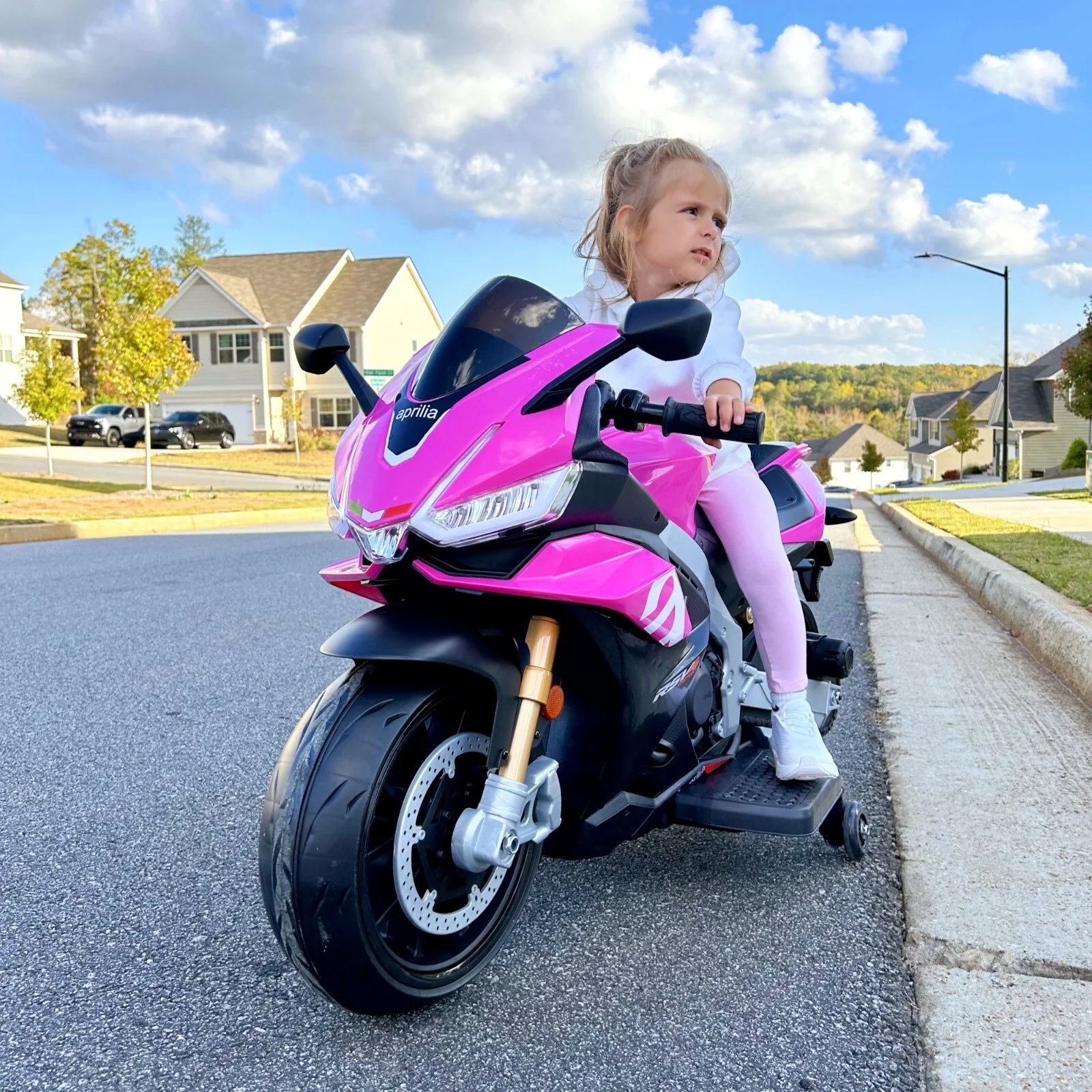 Kids 24V Electric Dirt Motorcycle with 250W Waterproof Motor, 12 mph Speed, Bluetooth and LED Lights - Image 9