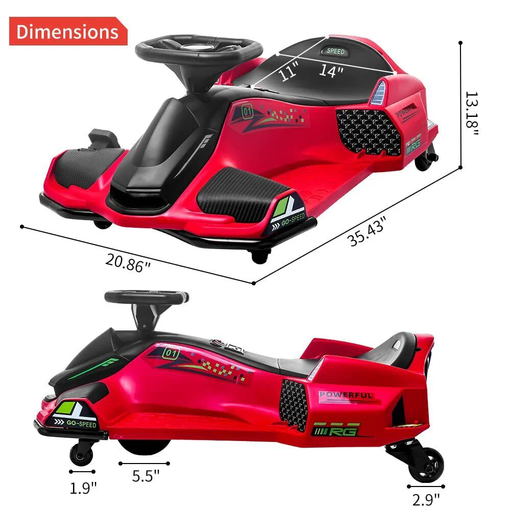 24V Kids Electric Racing Car with Drift Mode - Battery Powered Ride-On Vehicle - Image 25