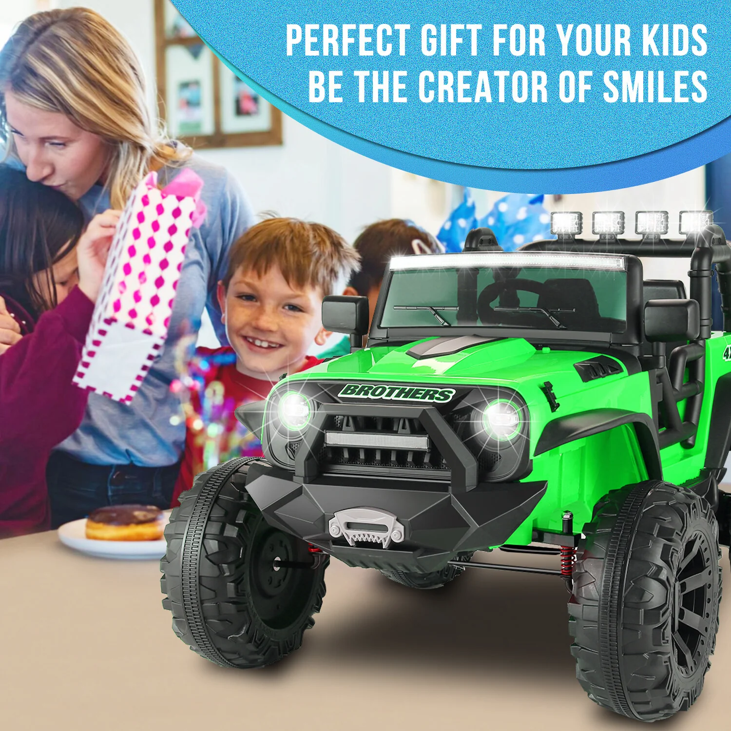 24V Kids Electric Ride-On Jeep with Remote Control, LED Lights, MP3, USB, 400W Motor - Image 31