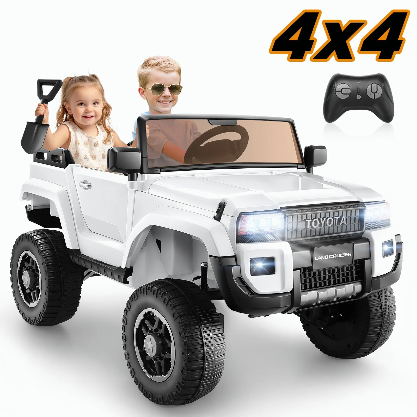 24V Kids Electric 4WD Ride-On Car with Remote Control and LED Lights - Image 20