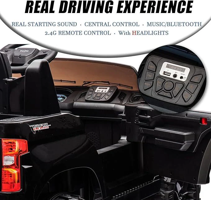 24V Licensed 2-Seater Kids Electric Ride-On Car with Remote Control and LED Lights - Image 3