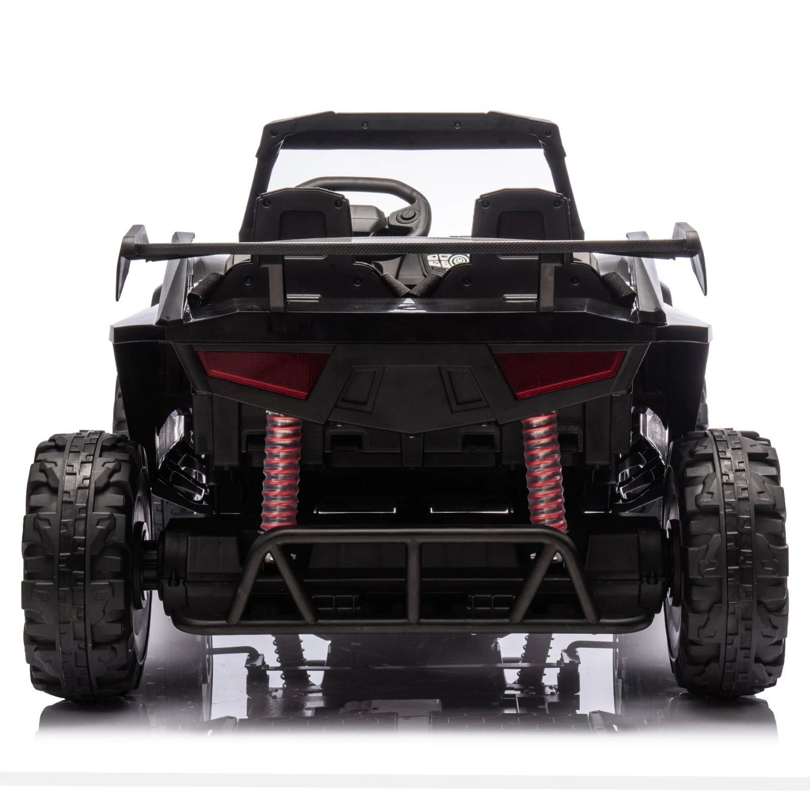 24V Electric Kids Off-Road UTV Ride-On Car 2-Seater with Remote Control Black - Image 12
