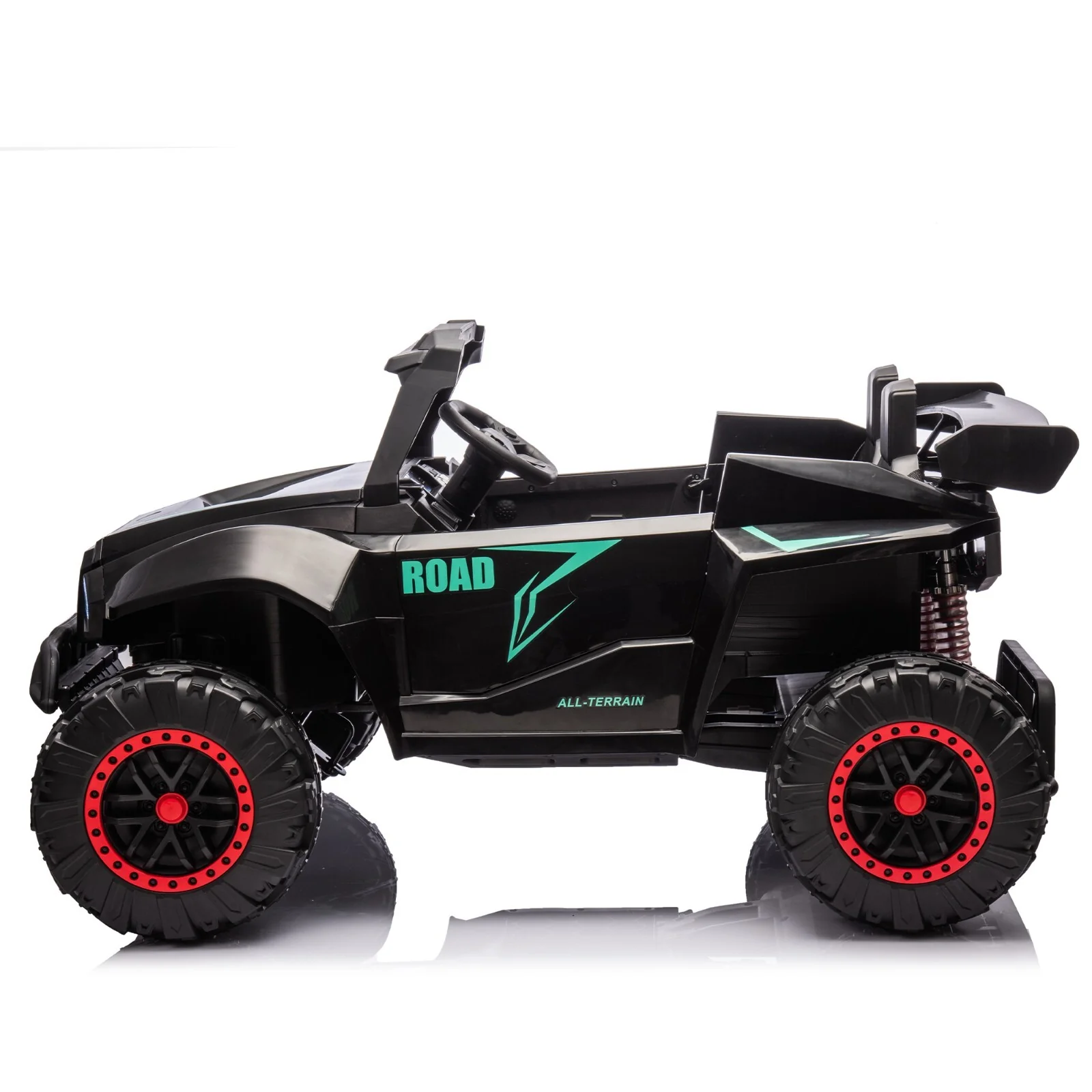 24V Electric Kids Off-Road UTV Ride-On Car 2-Seater with Remote Control Black - Image 3
