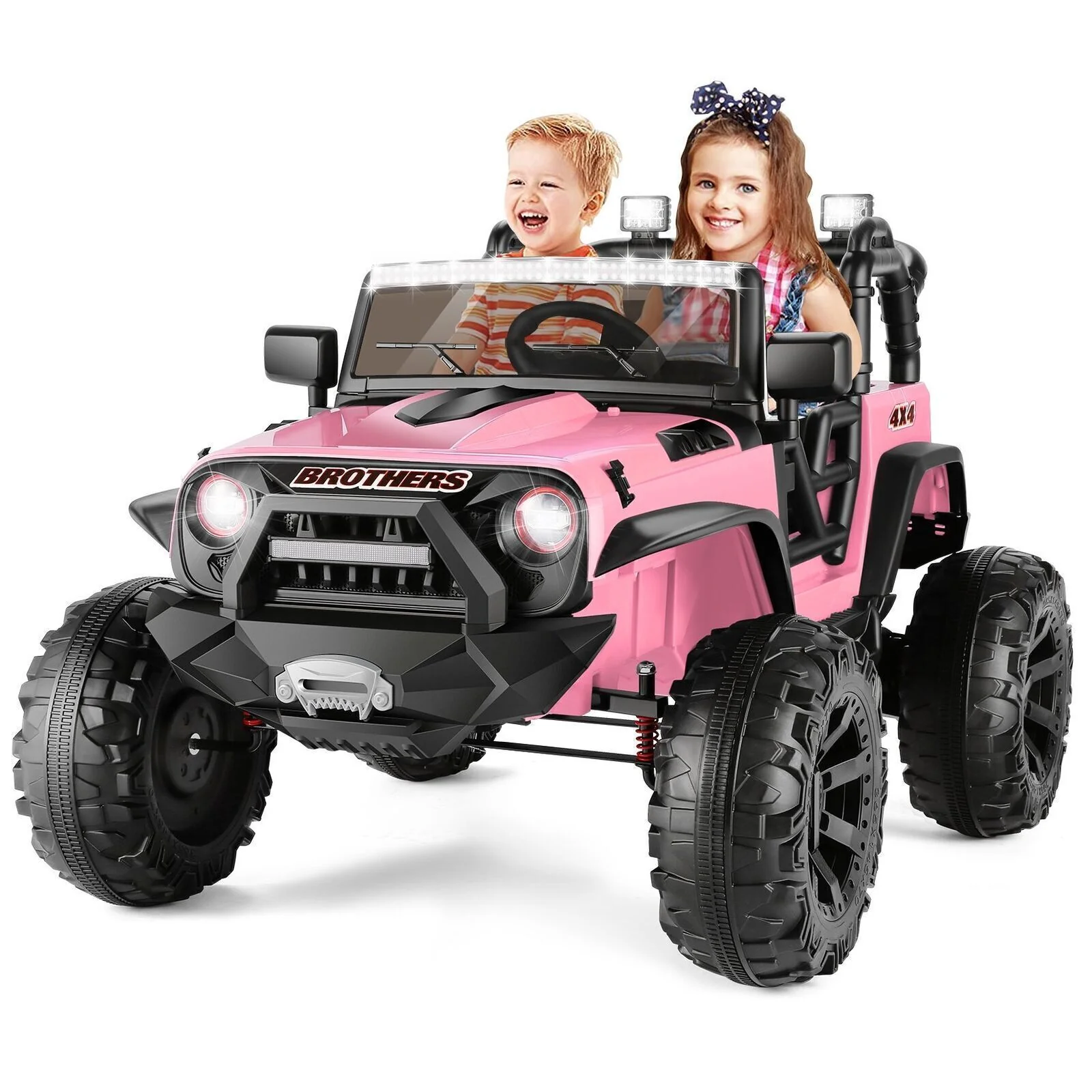 24V Kids Electric Ride-On Power Wheels Truck with Remote Control Battery Powered Car - Image 24