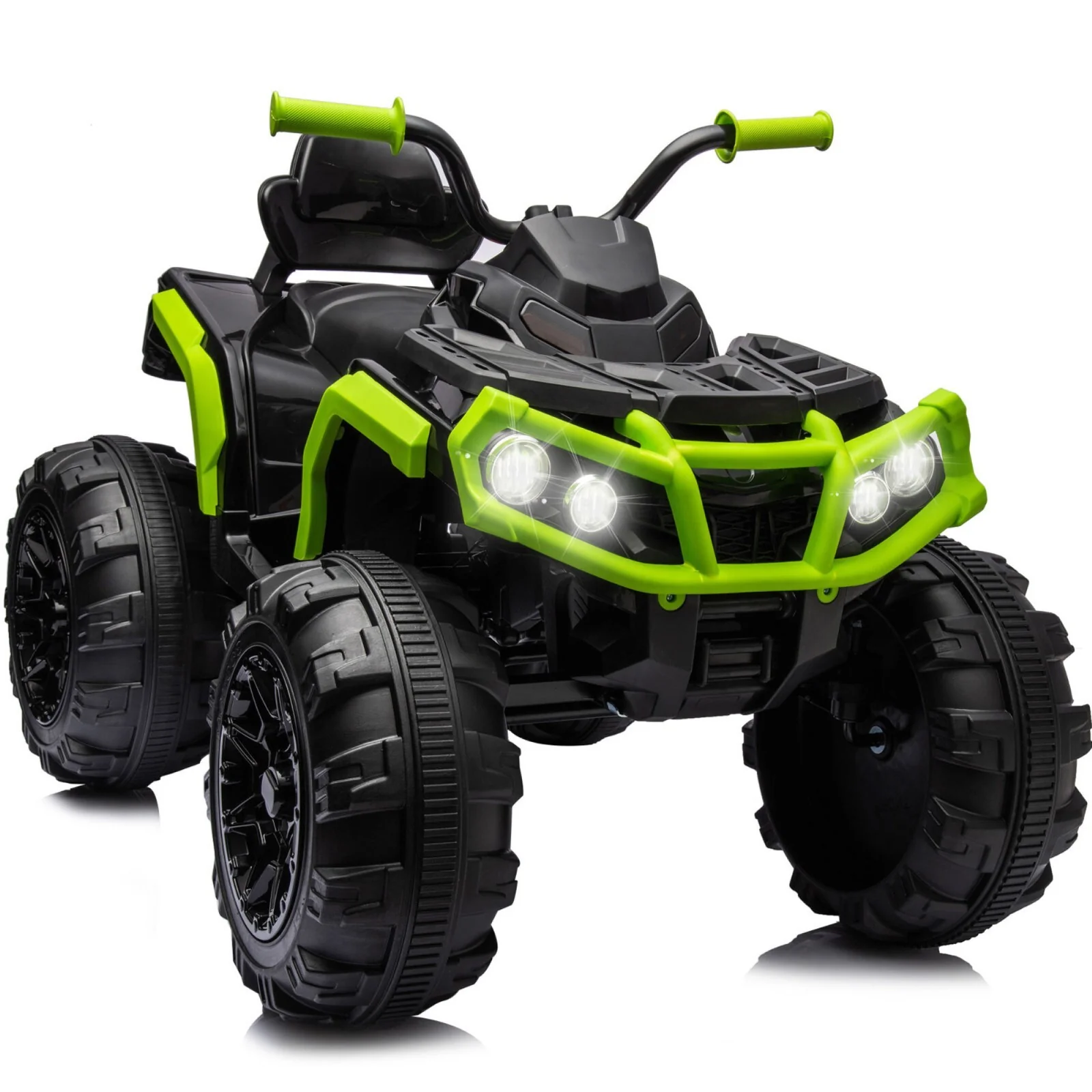 24V Kids Ride-On ATV 4-Wheeler Quad Car with Low & High Speeds 4-6 mph MP3 and LED Lights