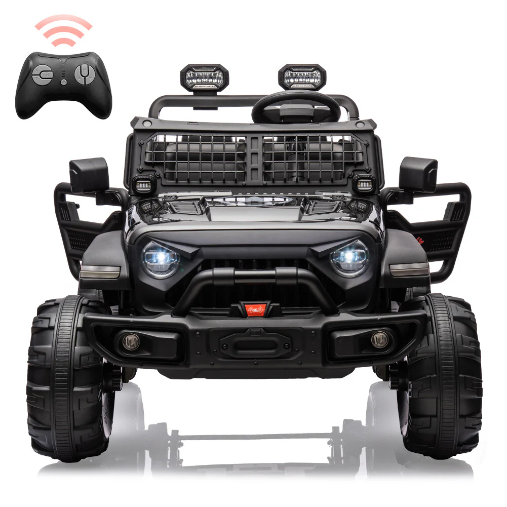 24V Electric 2-Seater Kids Ride-On Car with 2WD and LED Lights