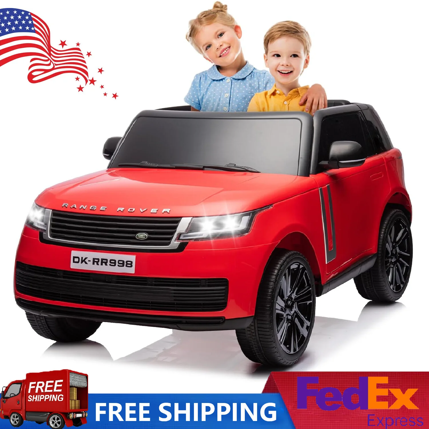 24V Licensed Land Rover 2-Seater Kids Electric Ride-On Car with 3 Speeds - Image 6