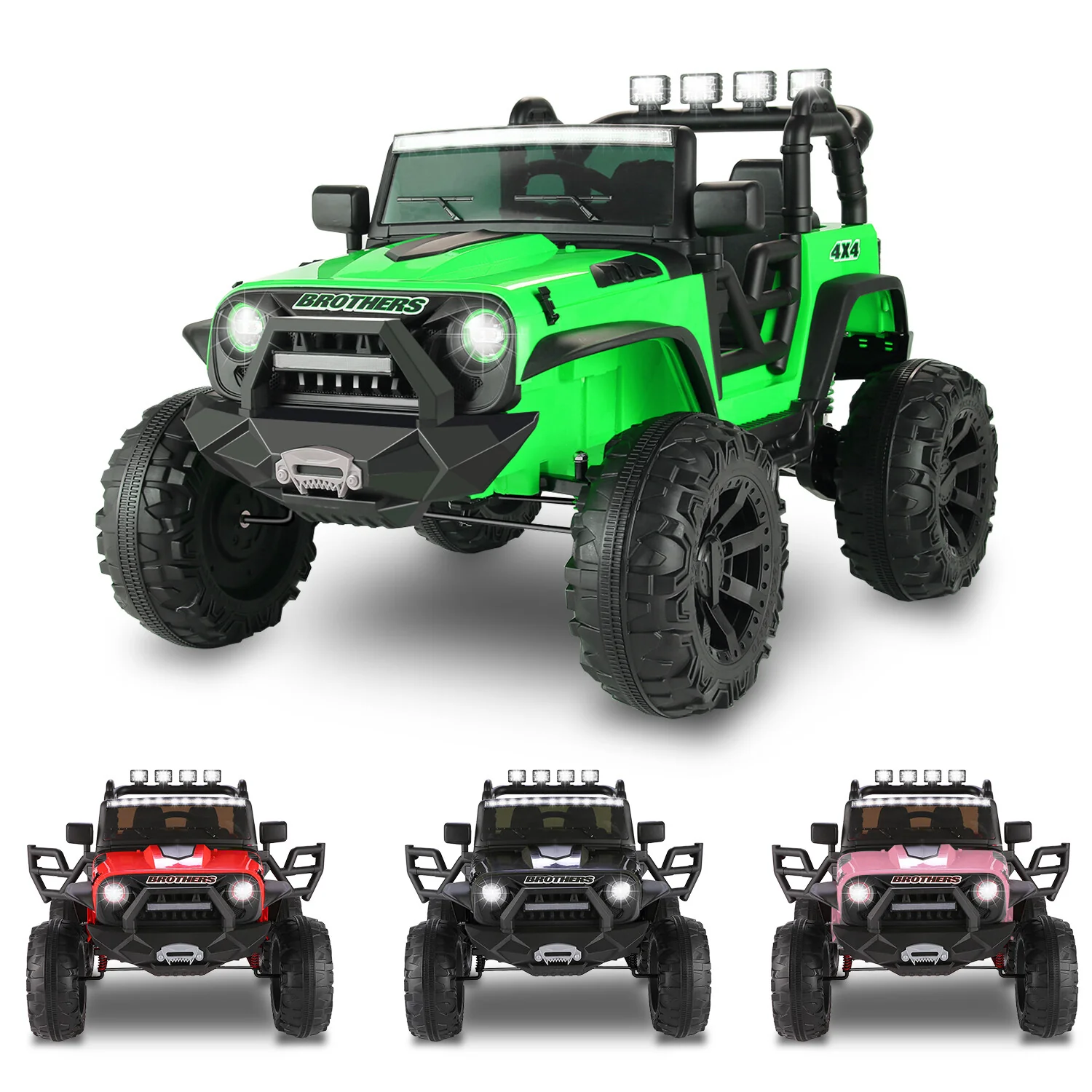 24V Electric Kids Ride-On Truck with 2 Seats, Dual 200W Motors, and Remote Control - Image 13