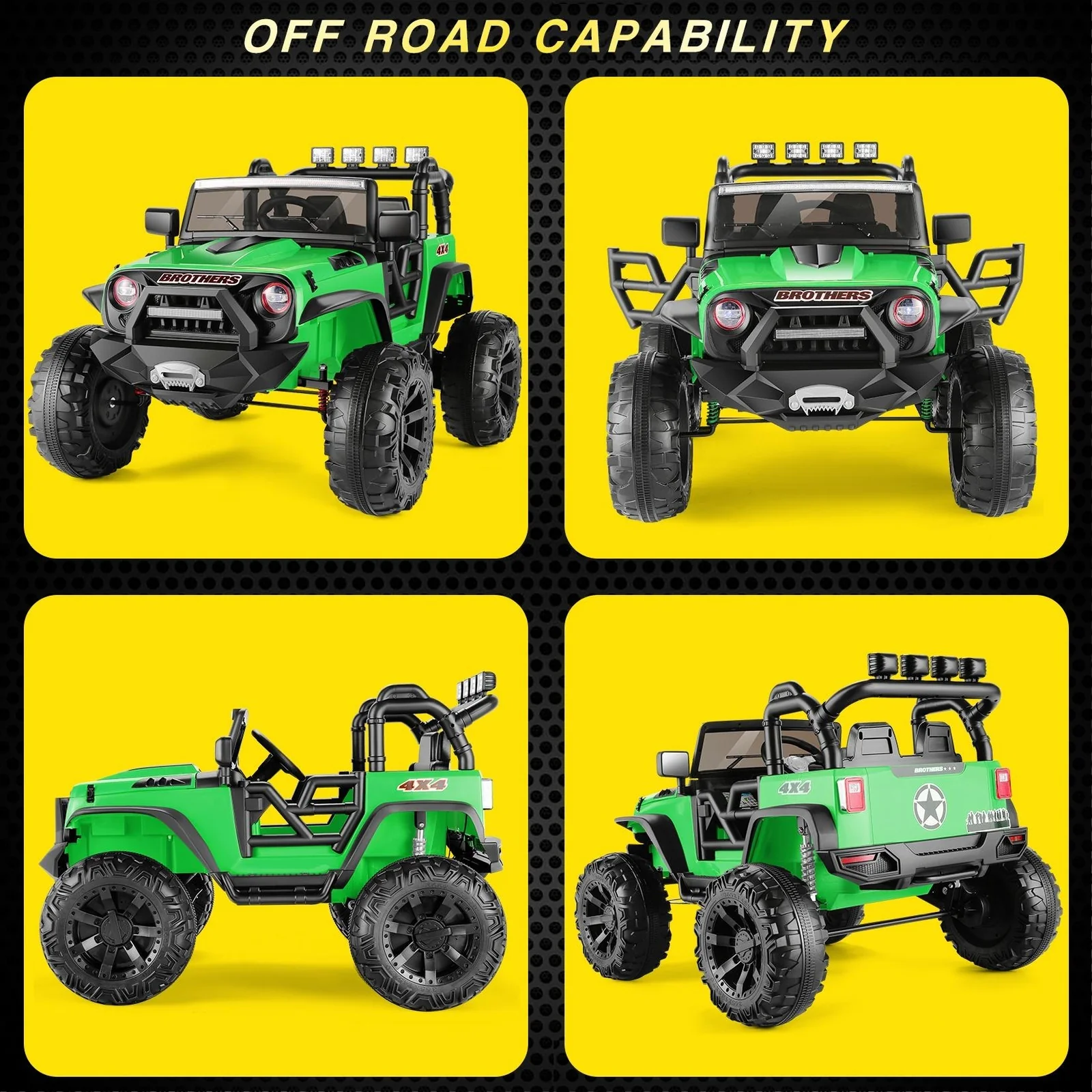 24V 2-Seater Kids Electric Ride-On Truck 400W with Bluetooth and Remote Control - Image 23